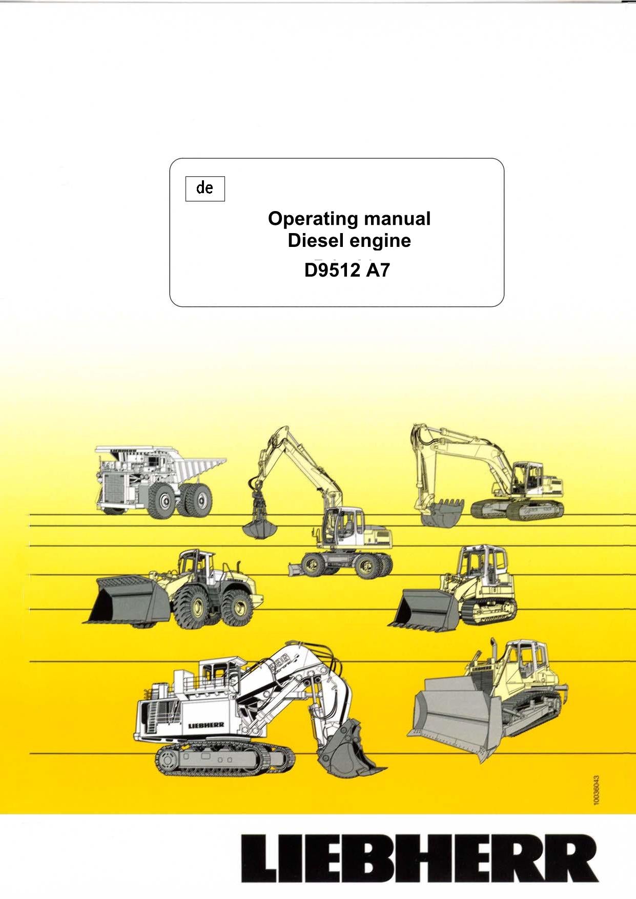 Liebherr D9512 A7 engine Operators manual