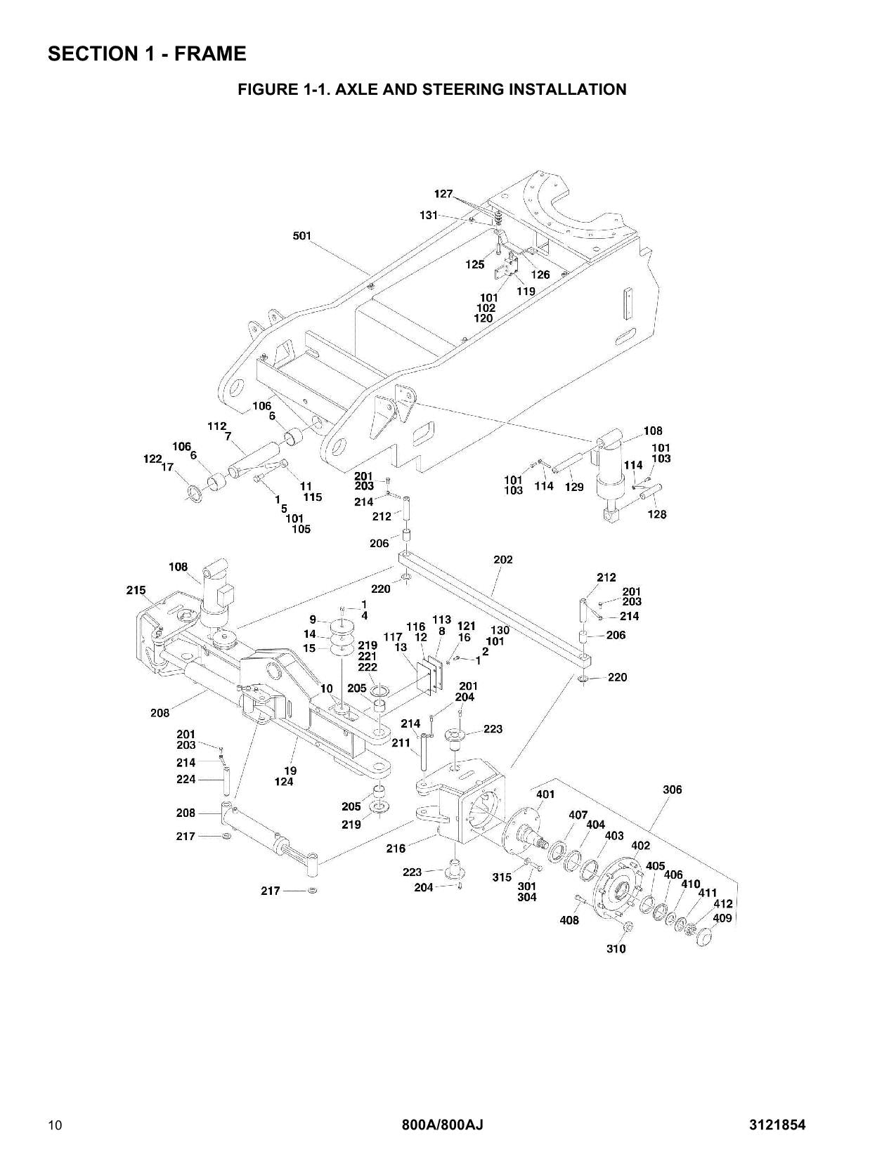 JLG 800A 800AJ Boom Lift Parts Catalog Hard Copy Manual