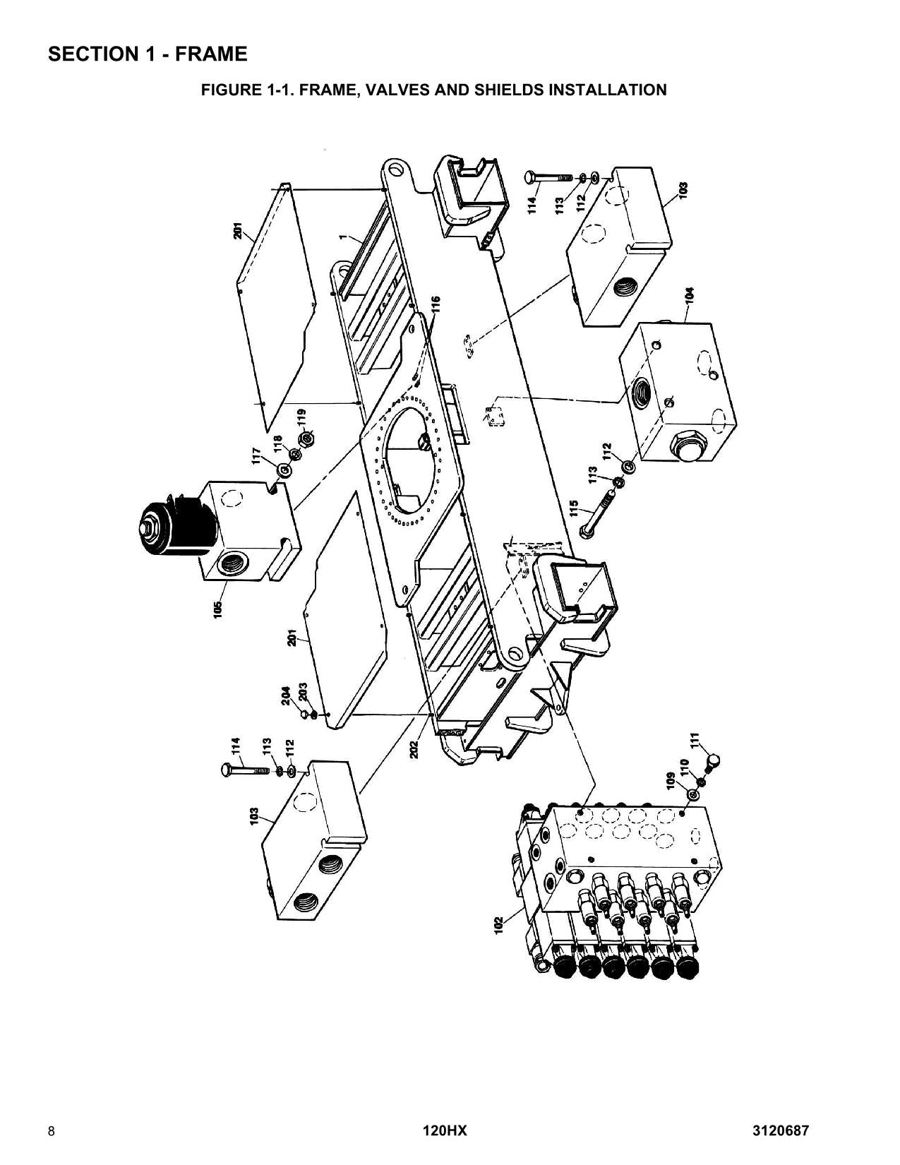 JLG 120HX Boom Lift Parts Catalog Manual