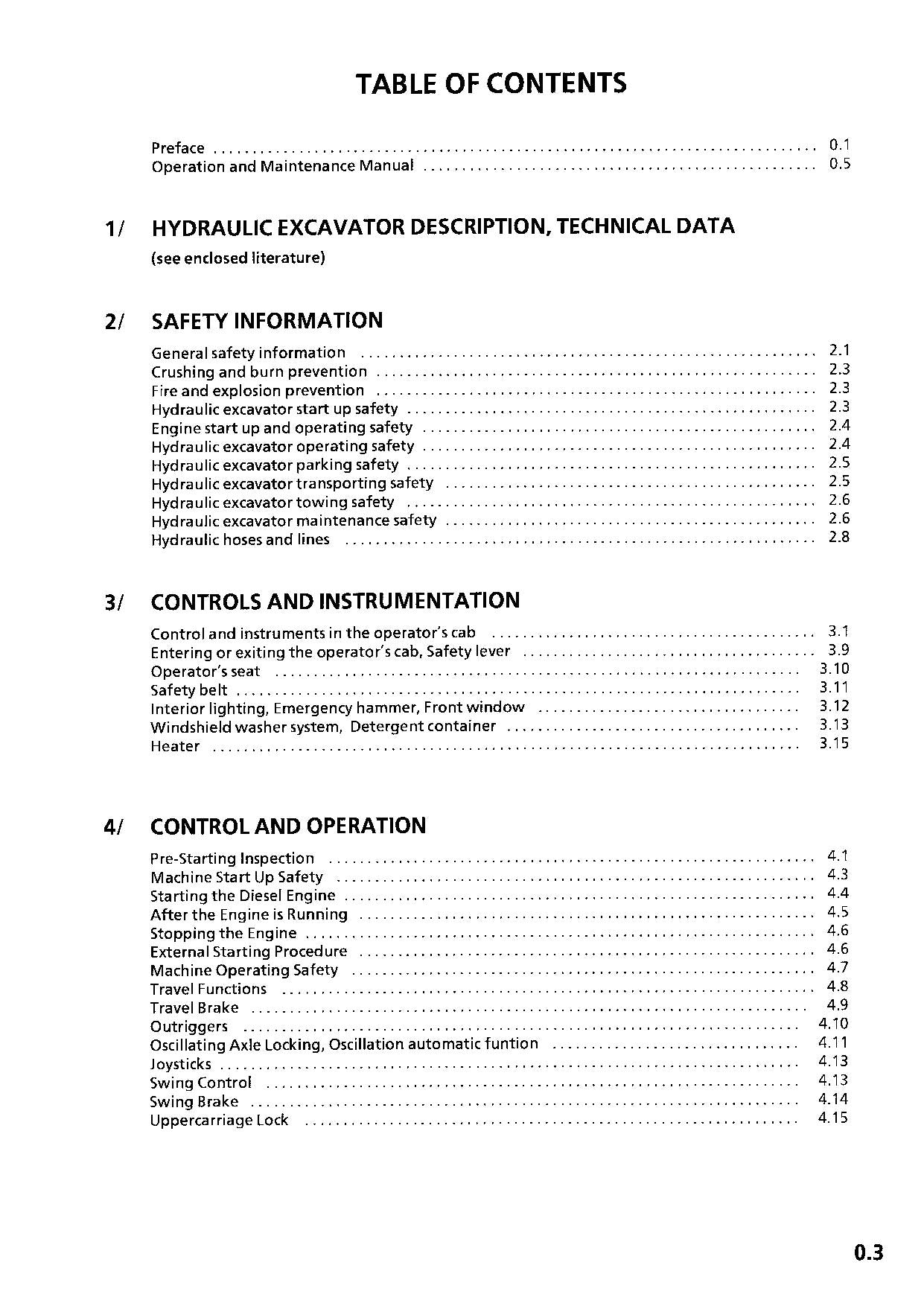 Liebherr A932 Litronic A932 HD Litronic Excavator Operators manual