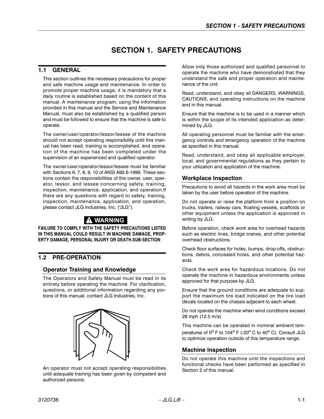 JLG 1532E2 1932E2 2032E2 2632E2 2646E2 3246E2 Scissor Lift Operators Manual