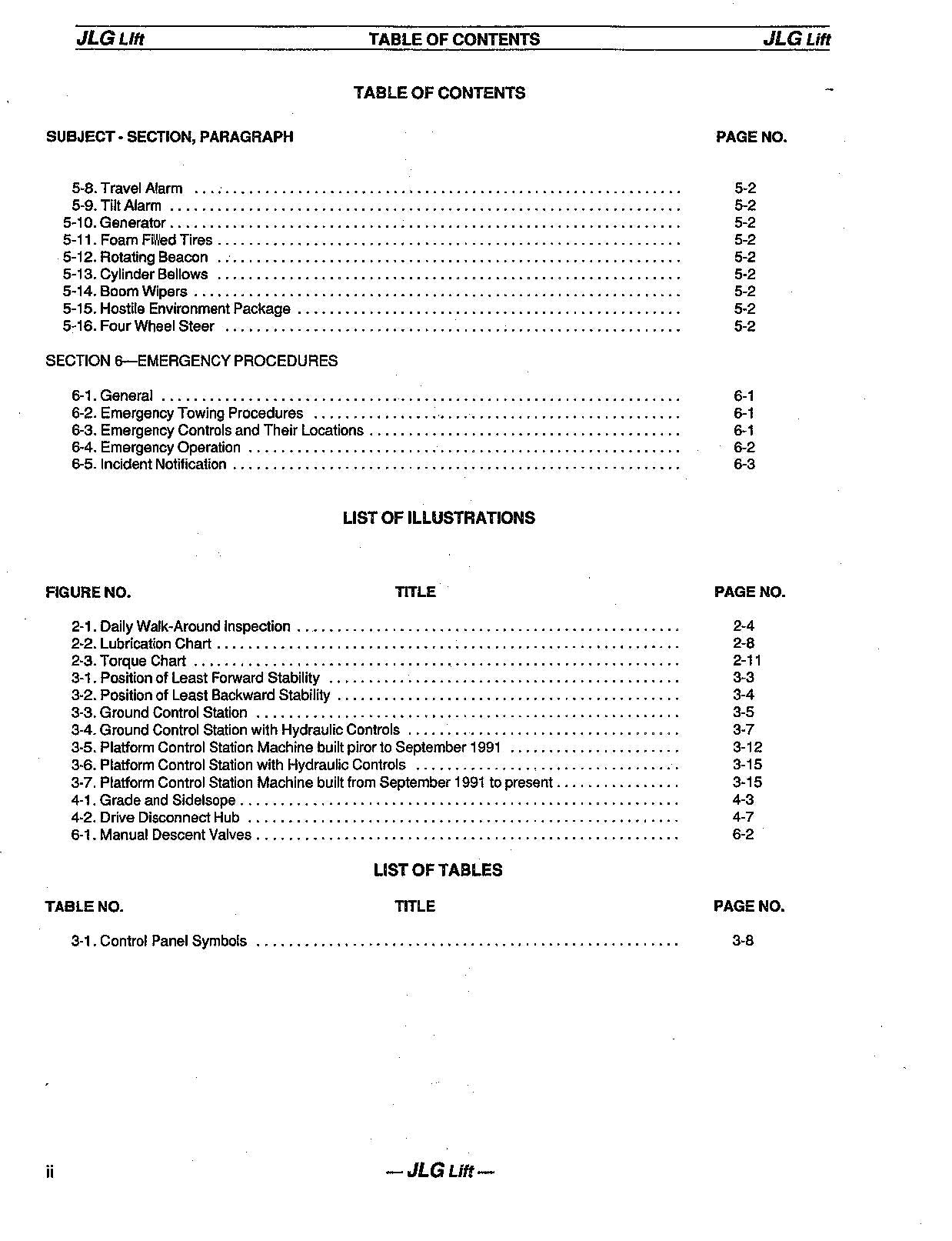 JLG 60H 70H Scissor Lift Maintenance Operation Operators Manual