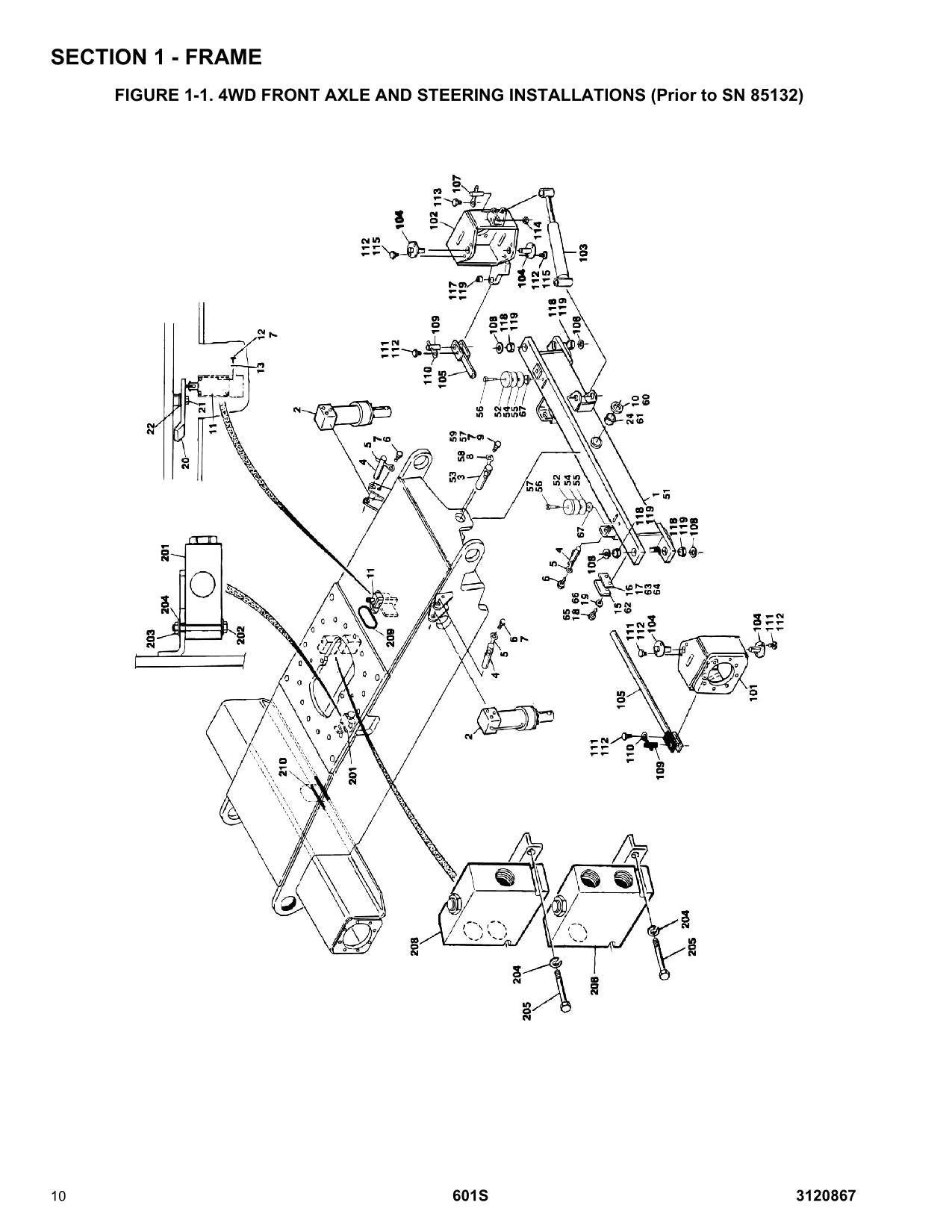 JLG 601S Boom Lift Parts Catalog Manual