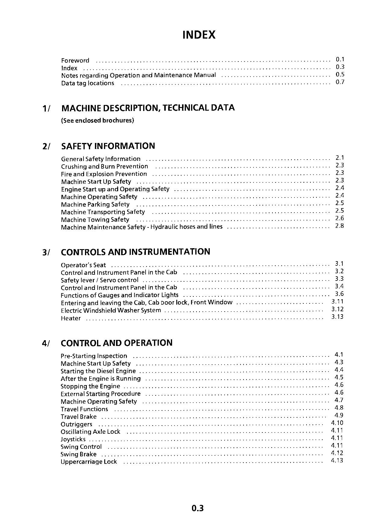 Liebherr A912 Litronic Excavator Operators manual serial 5001