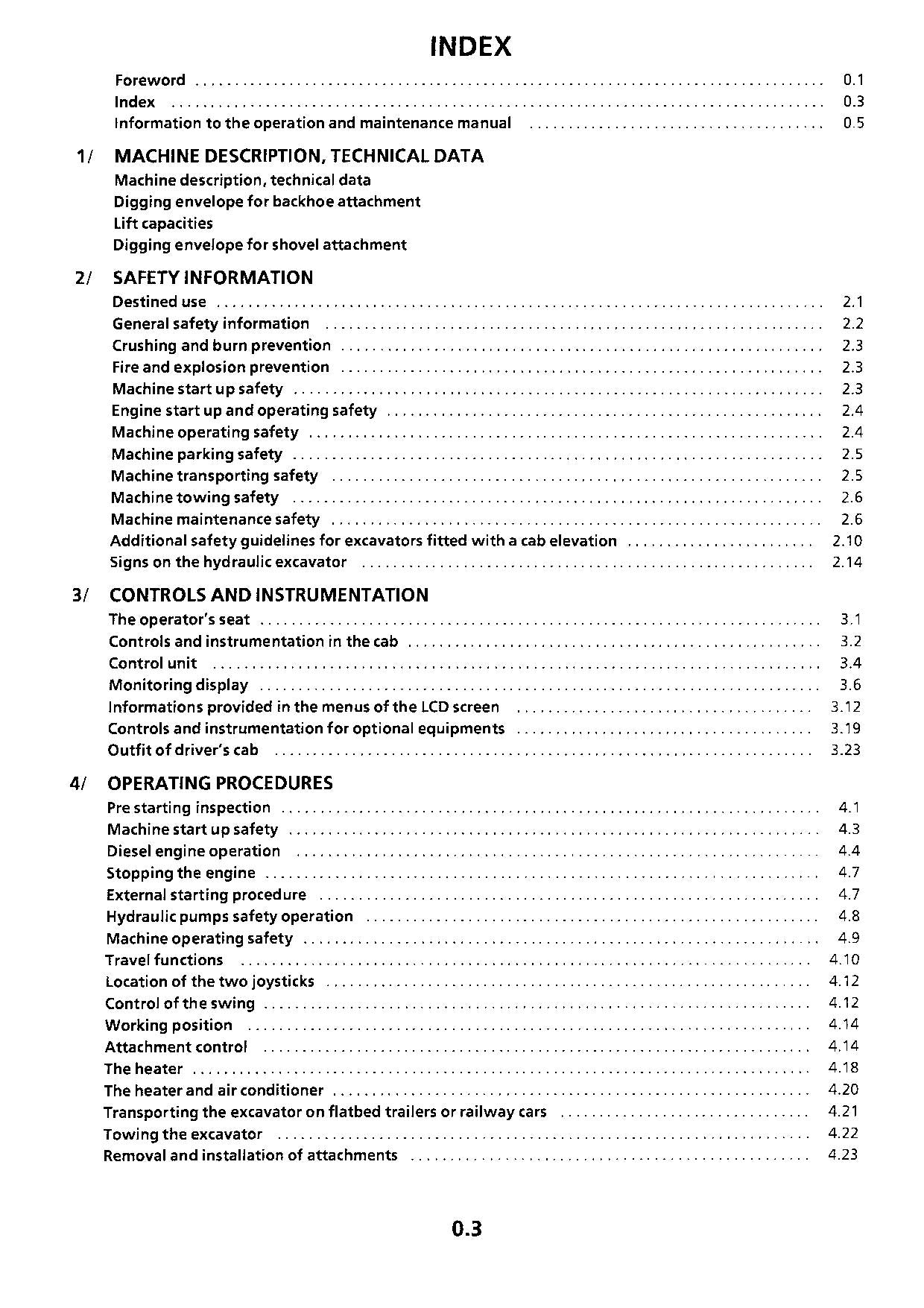 Liebherr R964 B Litronic Excavator Operators manual serial 5050