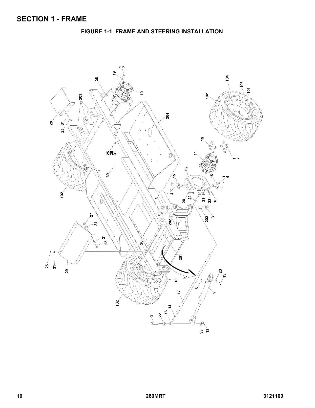 JLG 260MRT Scissor Lift Parts Catalog Manual 0200000100-0200269758