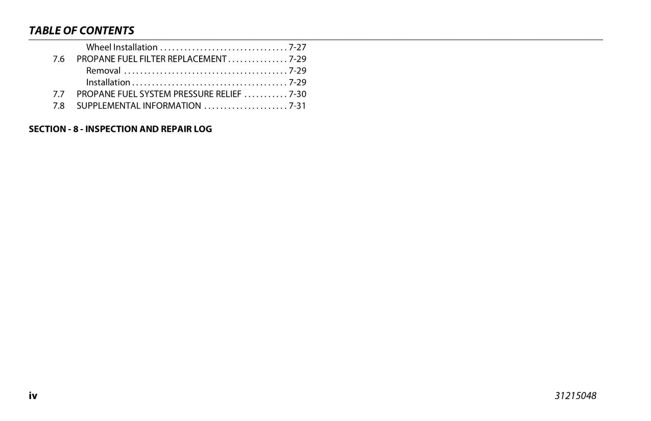 JLG 800S 860SJ Boom Lift Maintenance Operation Operators Manual 31215048