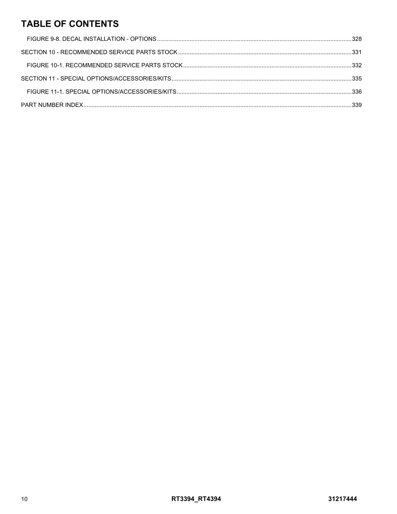 JLG RT3394 RT4394 Scissor Lift Parts Catalog Manual 31217444