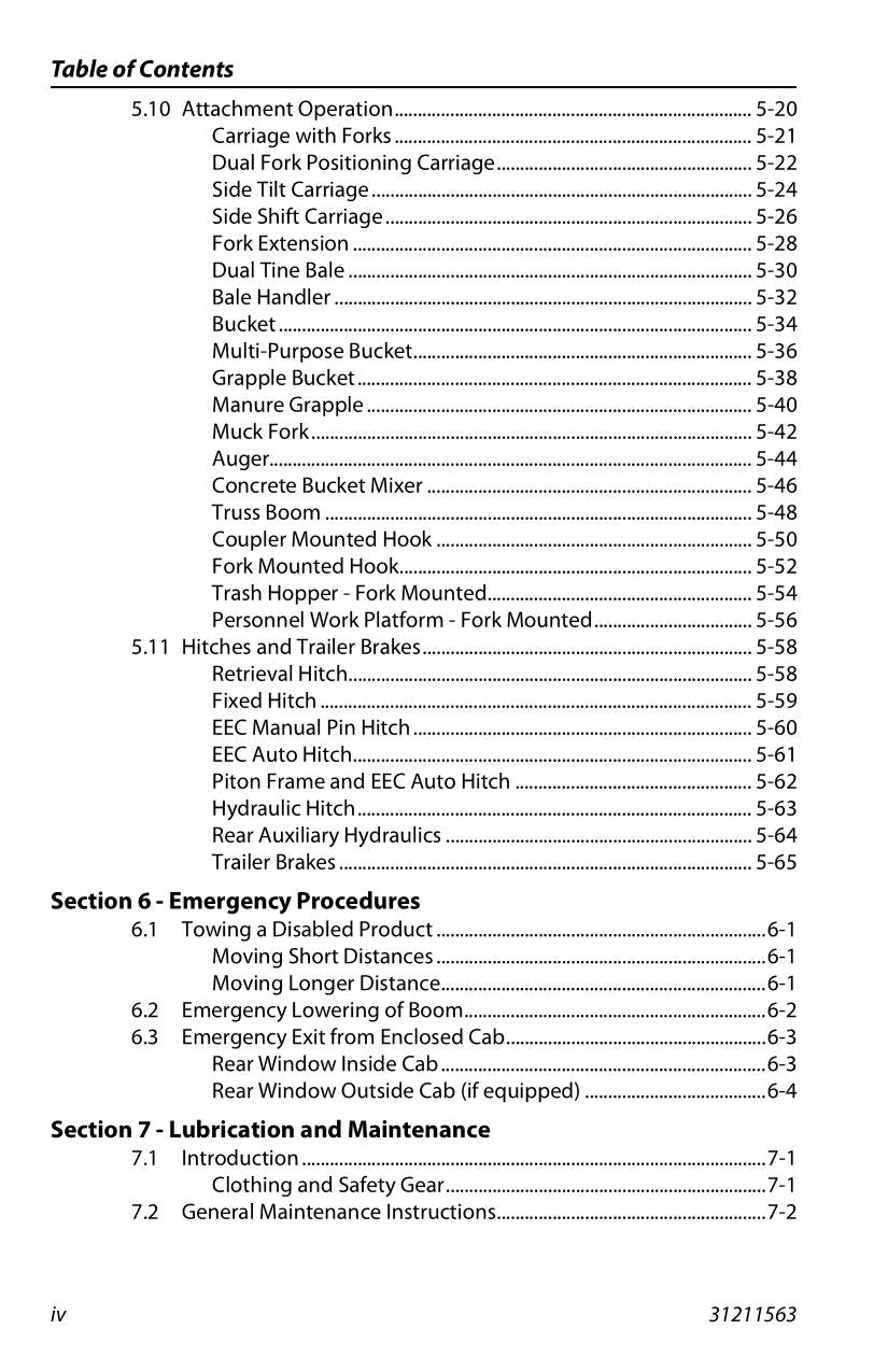 JLG 832 925 Telehandler Maintenance Operation Operators Manual 31211563