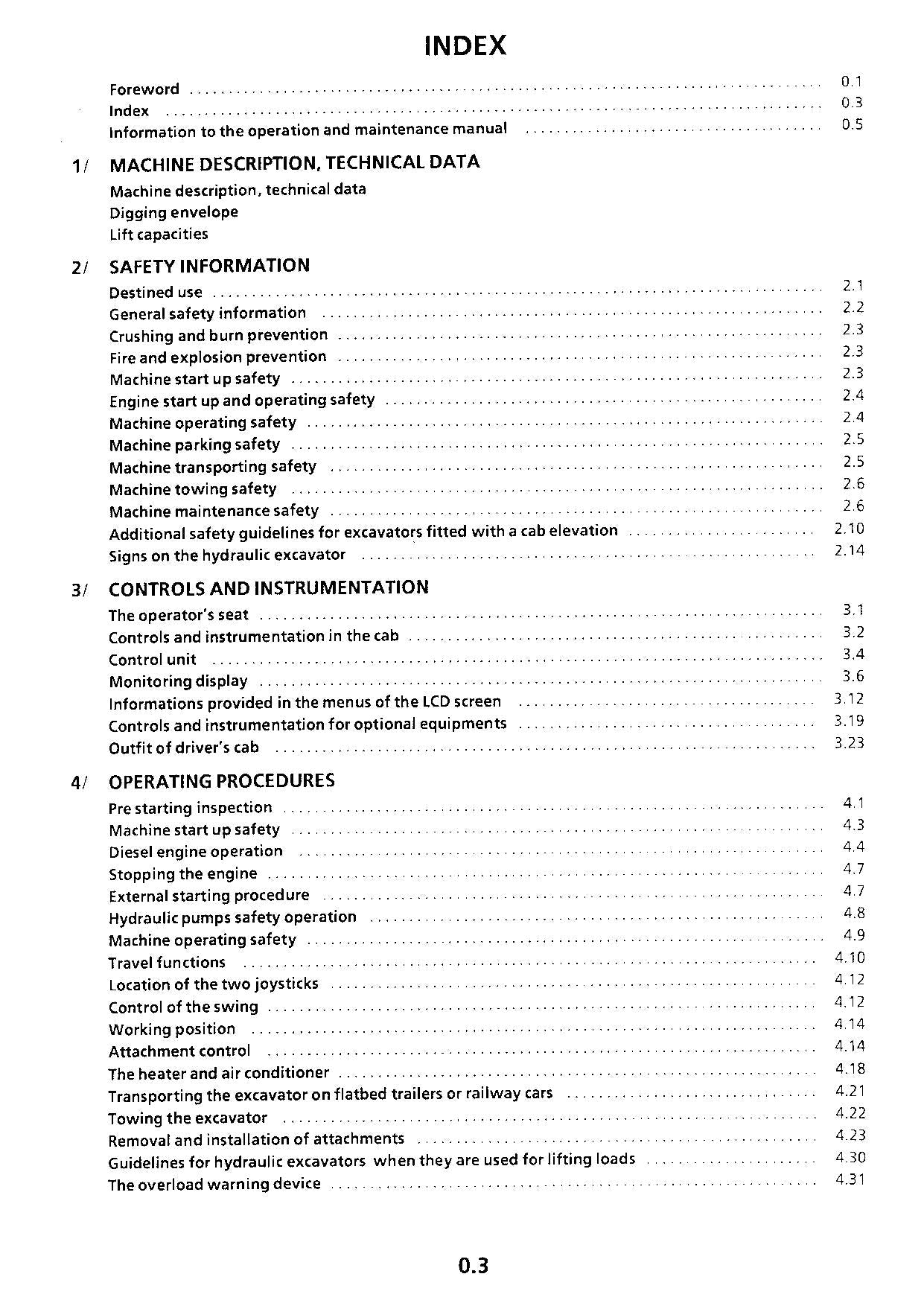 Liebherr R924 Litronic Excavator Operators manual serial 6001