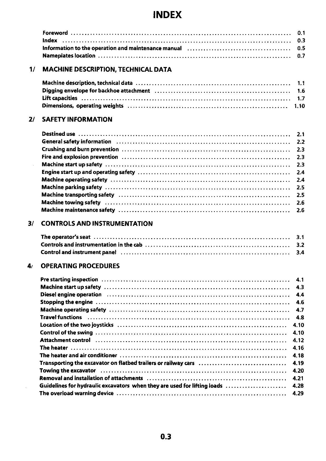 Liebherr R912 Litronic Excavator Operators manual serial 4001