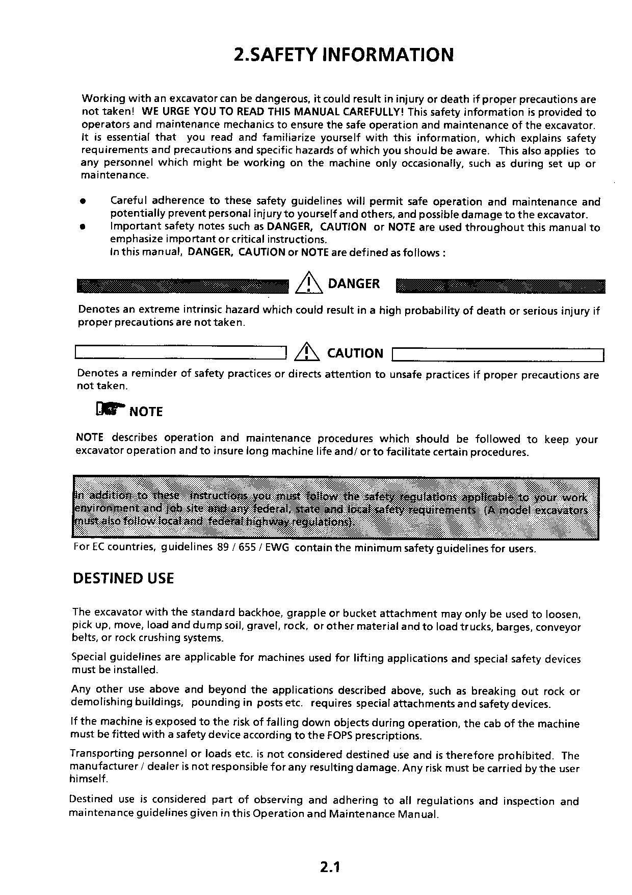 Liebherr ER974 B Litronic Excavator Operators manual ser 622/201