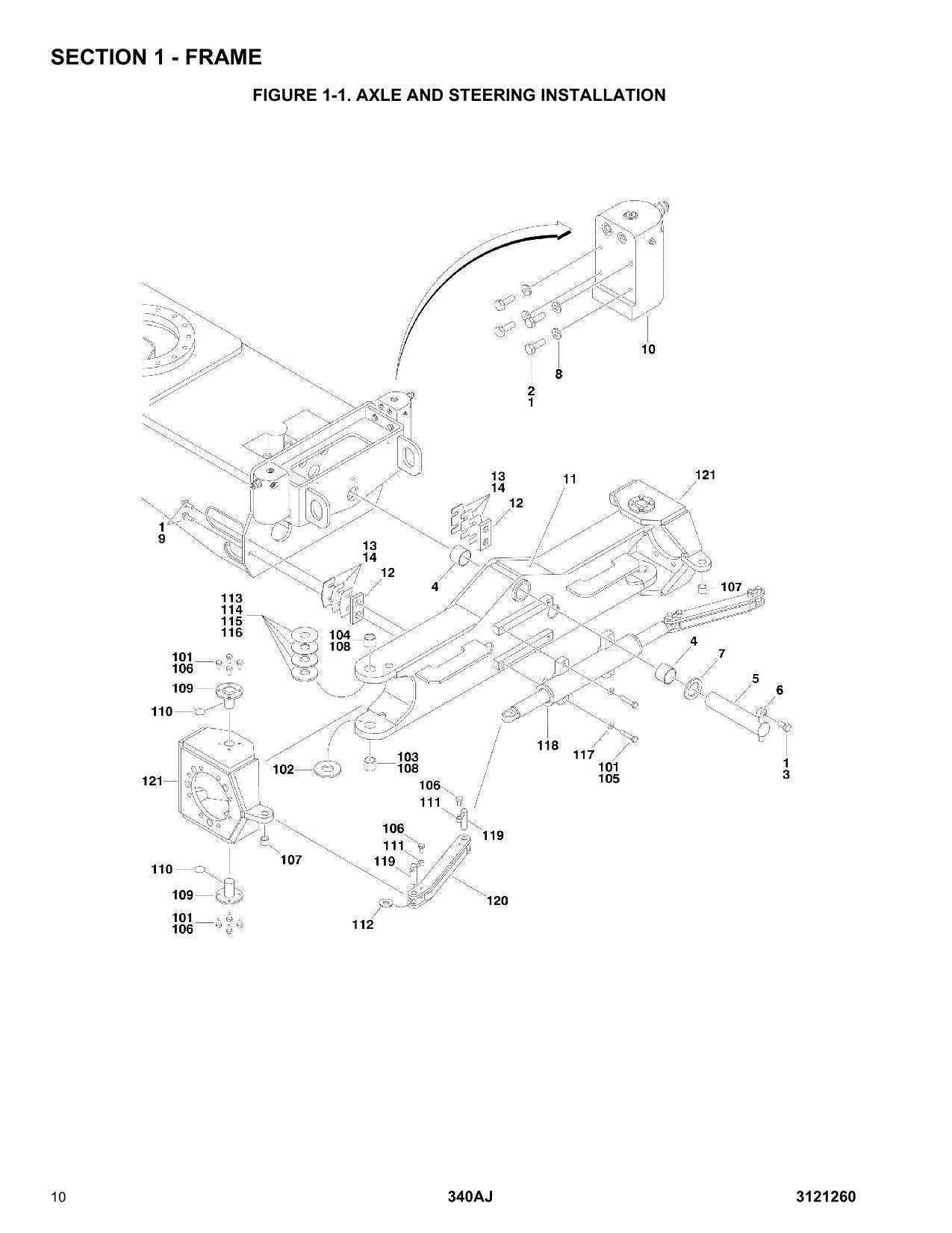 JLG 340AJ Scissor Lift Parts Catalog Manual