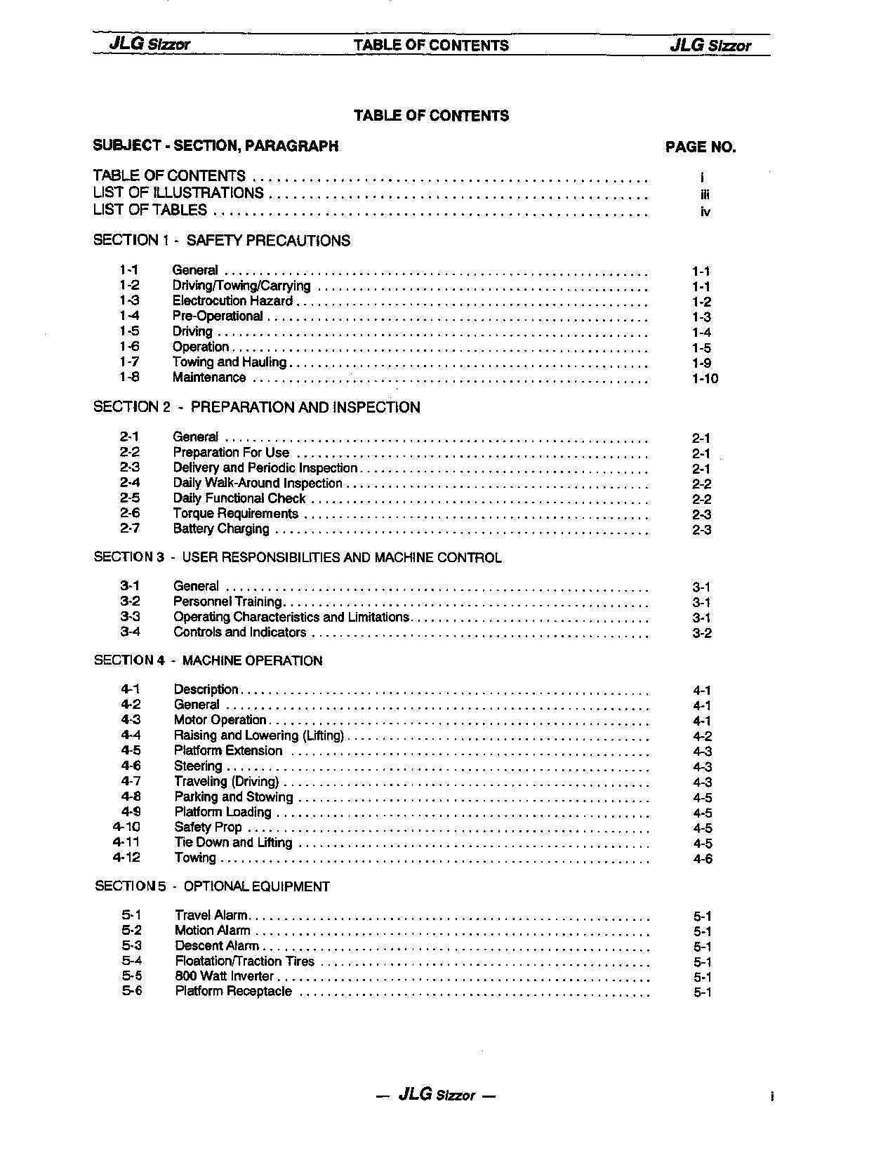 JLG 1532E 1932E 2033E 2046E 2646E 2658E Scissor Lift Operators Manual