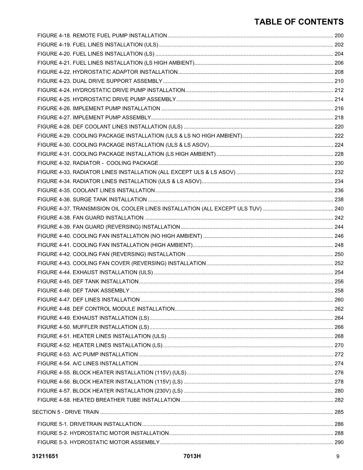 JLG 7013H  Telehandler Parts Catalog Manual