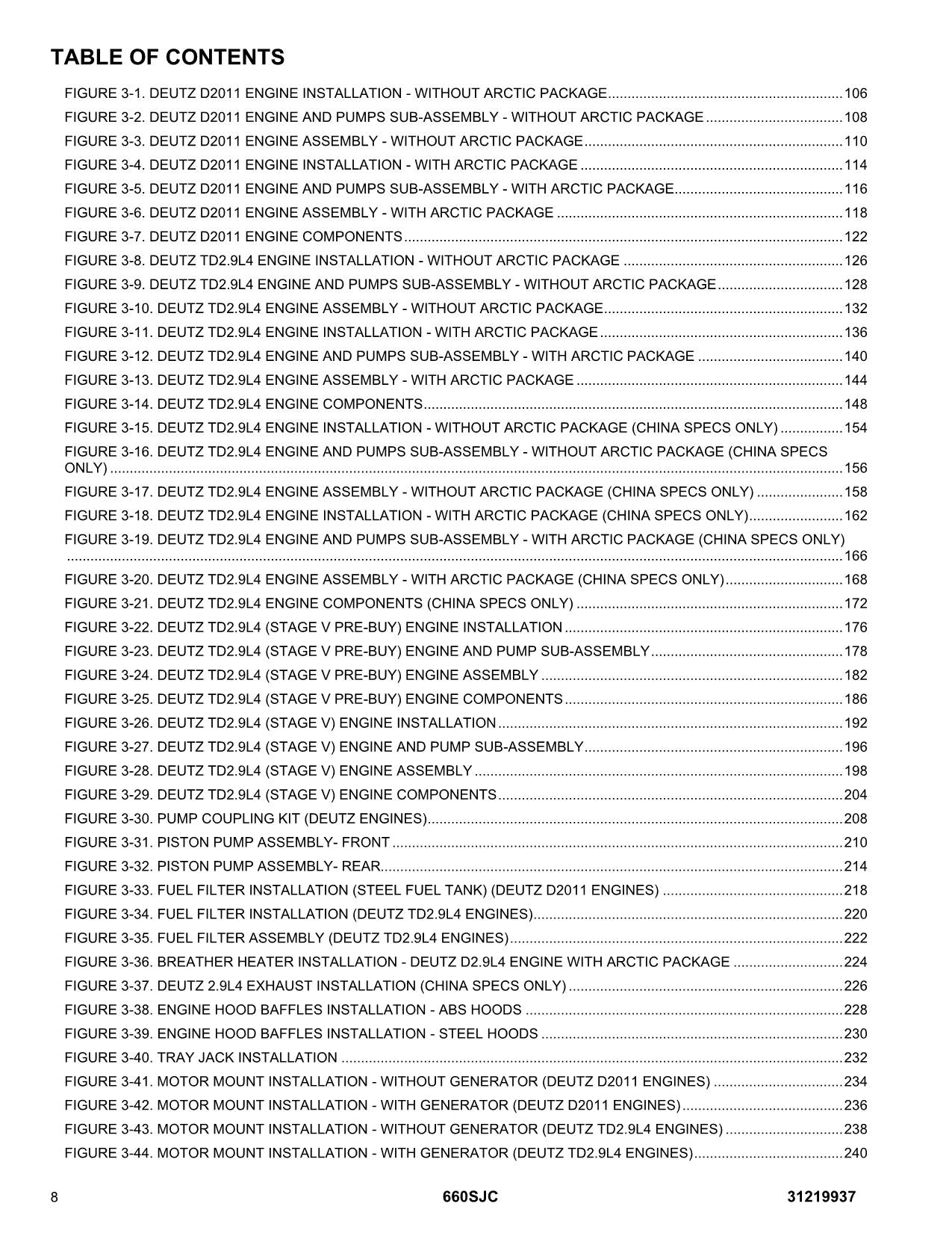 JLG 660SJC Boom Lift Parts Catalog Manual 31219937