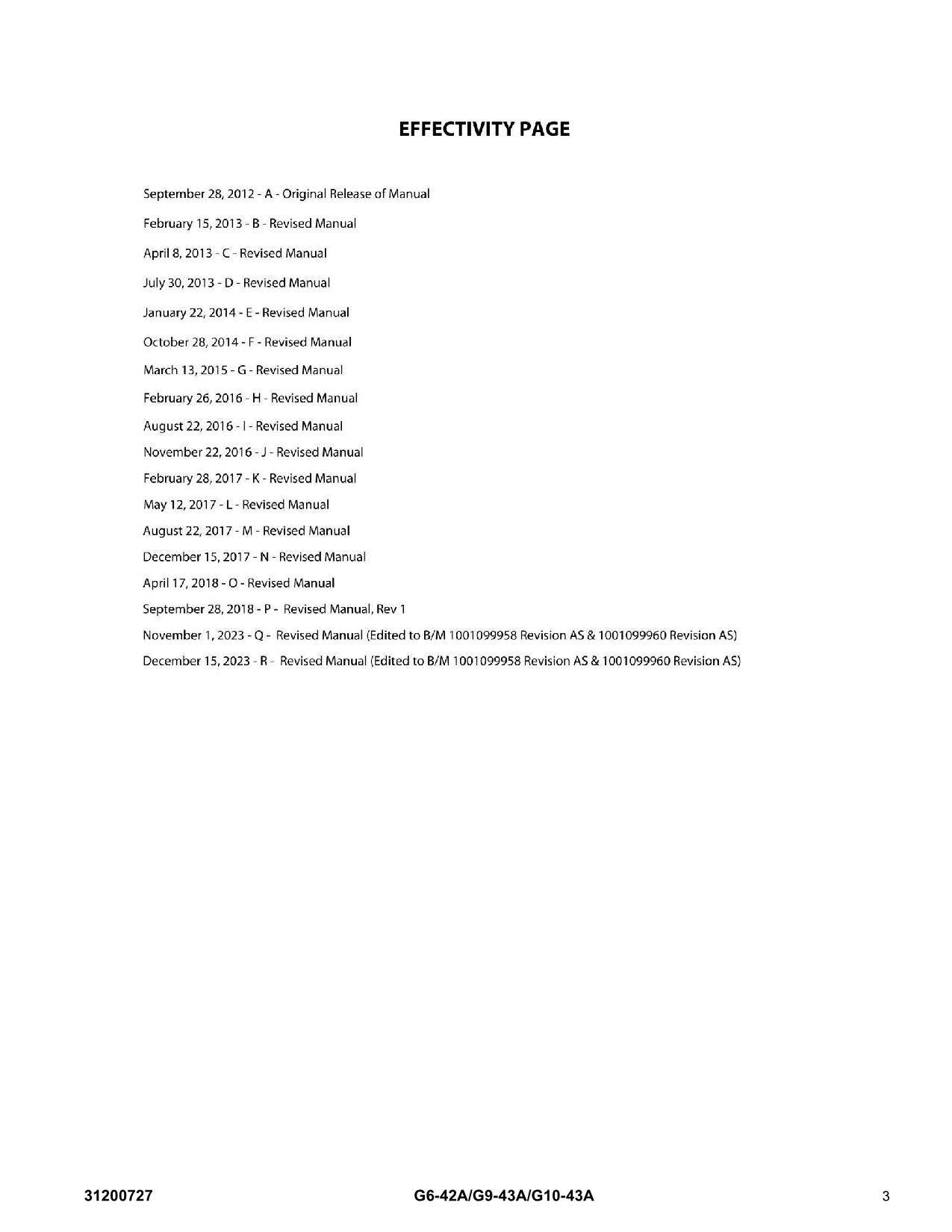 JLG G10-43A G6-42A G9-43A Telehandler Parts Catalog Manual