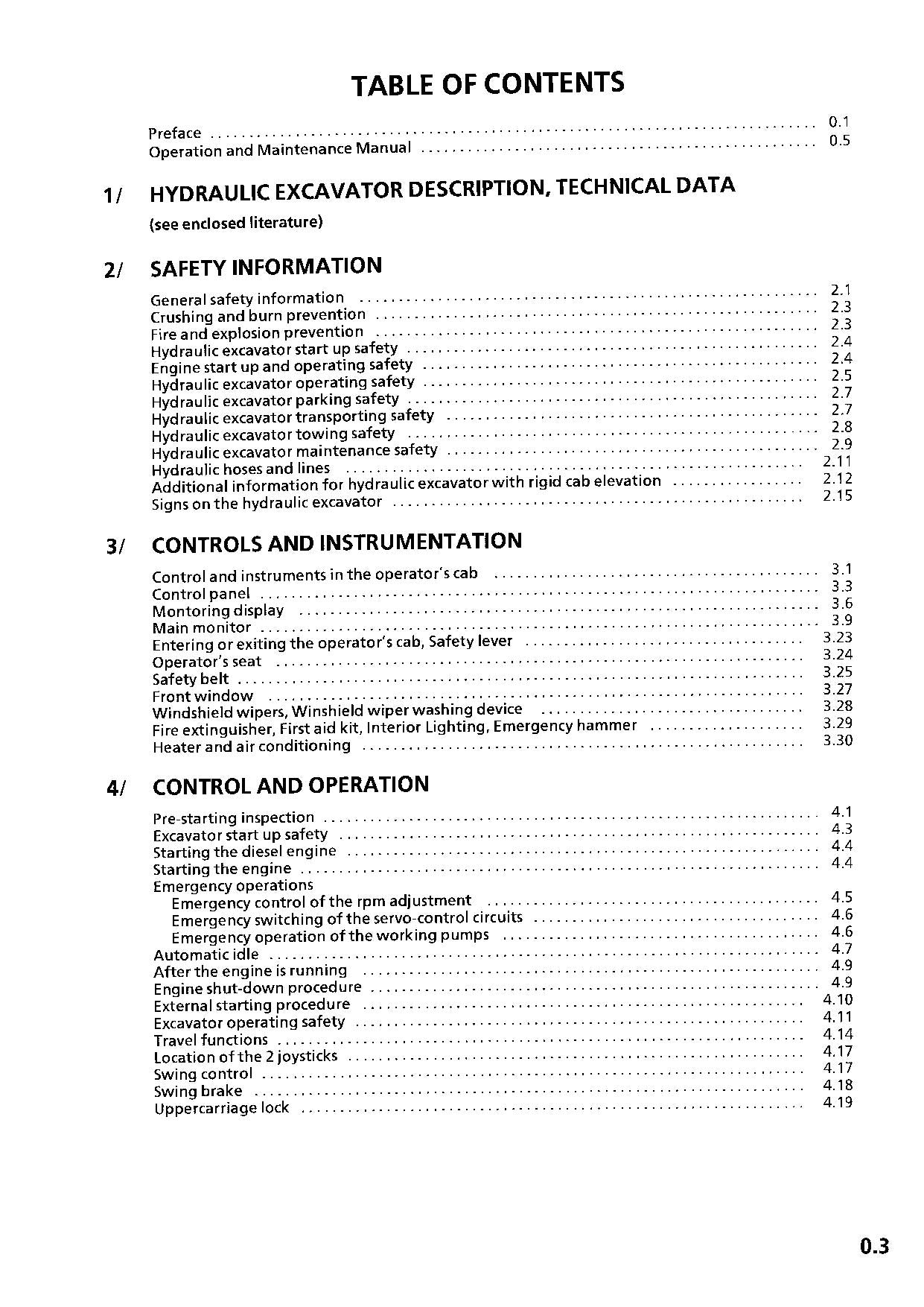 Liebherr R900 B Litronic Excavator Operators manual