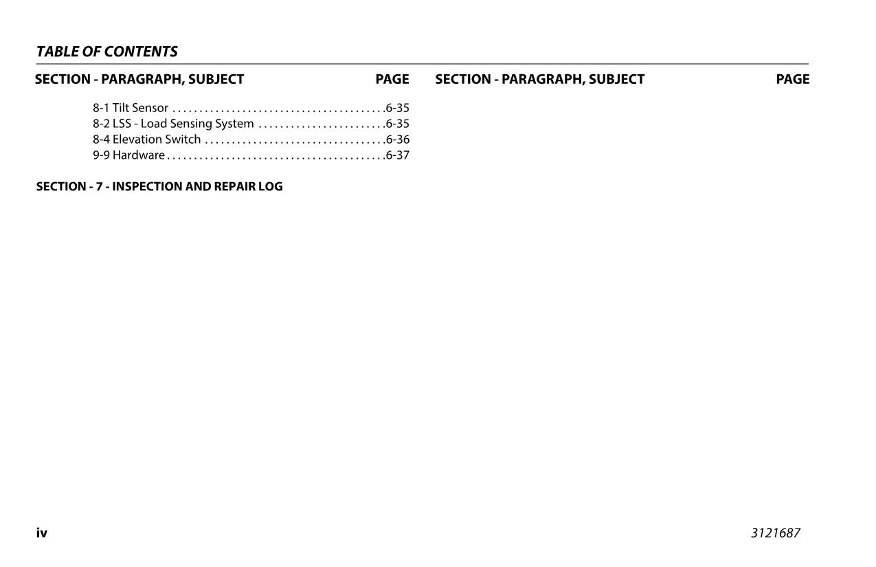 JLG R10 R6 Scissor Lift Maintenance Operation Operators Manual