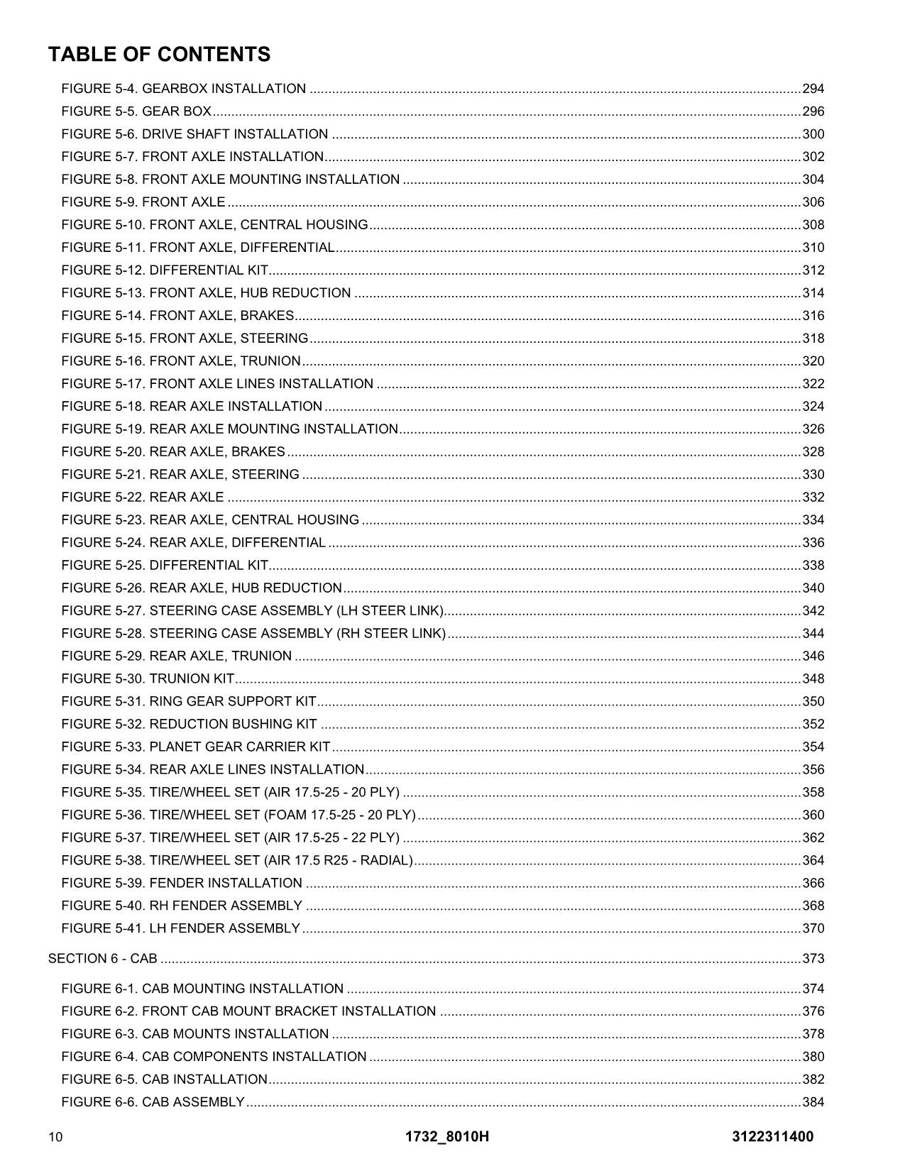 JLG 1732 8010H  Telehandler Parts Catalog Manual