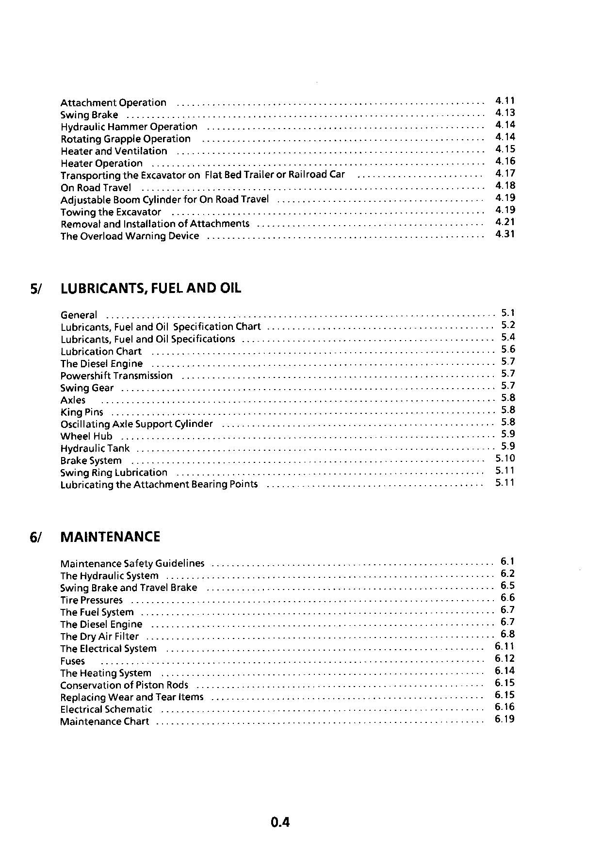 Liebherr A900 C Excavator  Operators manual