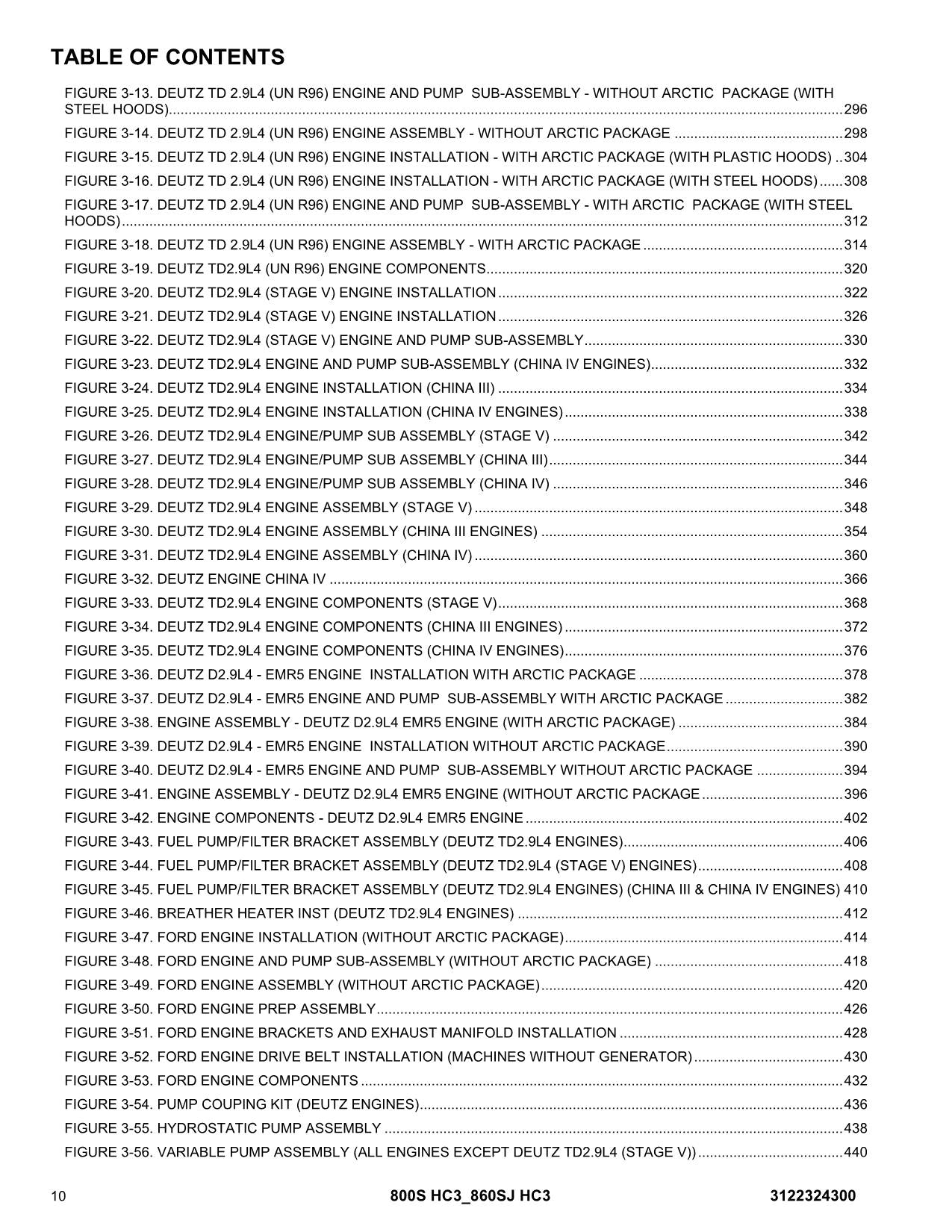 JLG 800S HC3 860SJ HC3 Boom Lift Parts Catalog Manual