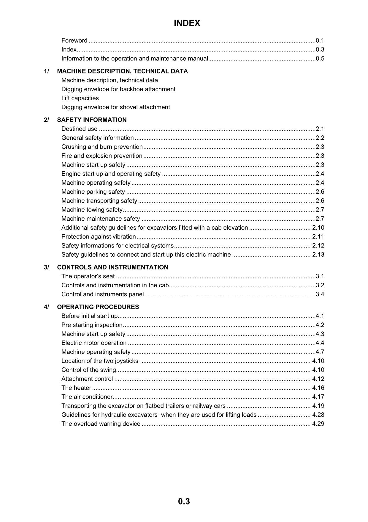 Liebherr E974 B Litronic Excavator Operators manual