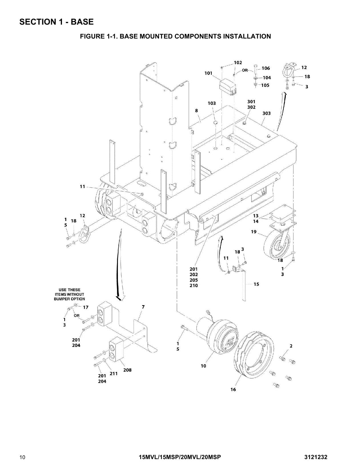 JLG 15MSP 15MVL 20MSP 20MVL Vertical Mast Parts Catalog Manual