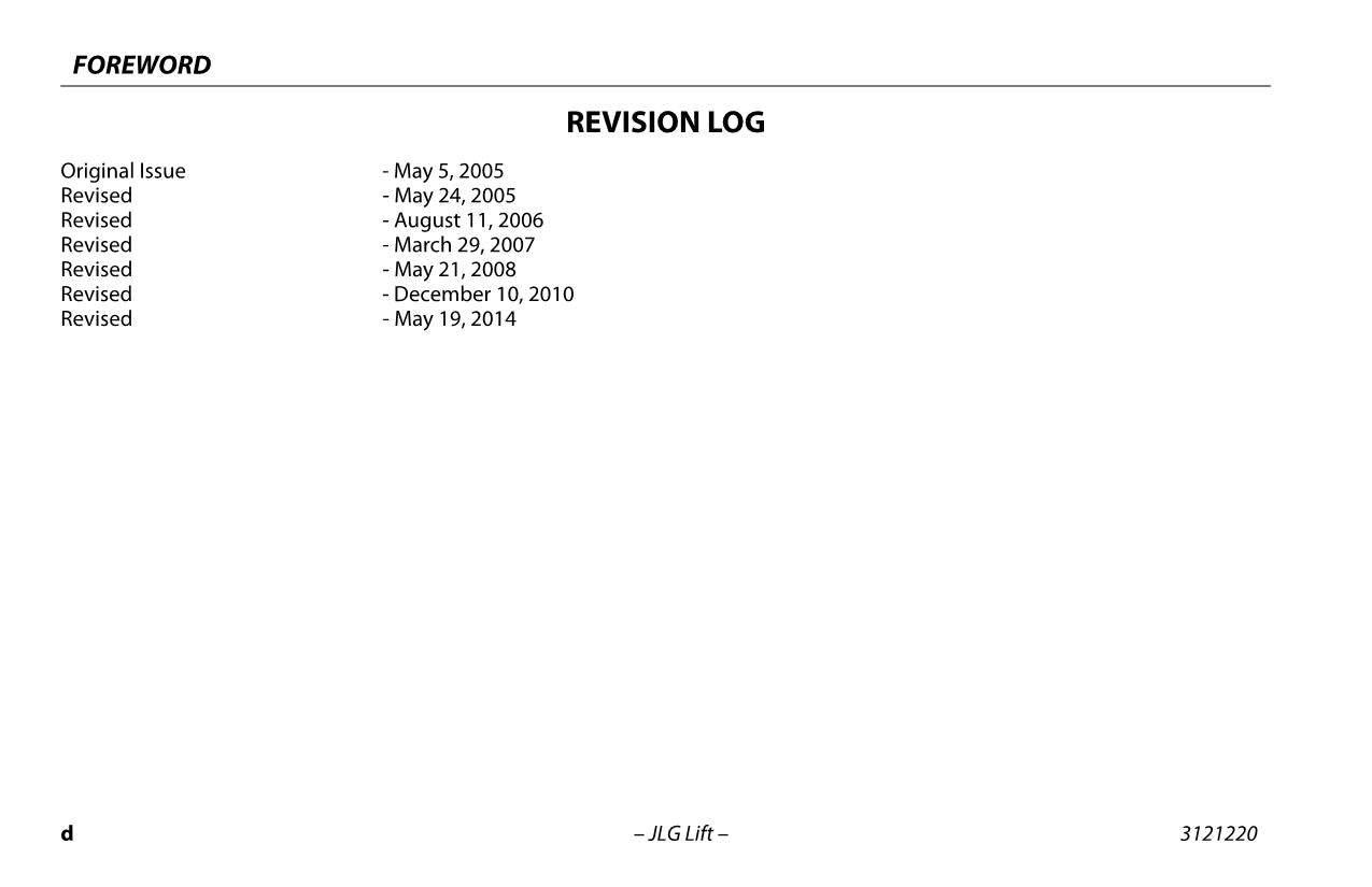 JLG 3369LE 4069LE M3369 M4069 Scissor Lift Operators Manual 3121220