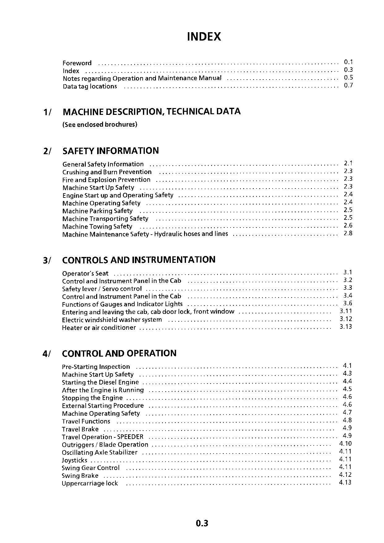 Liebherr A900  Litronic Excavator  Operators manual serial 4001