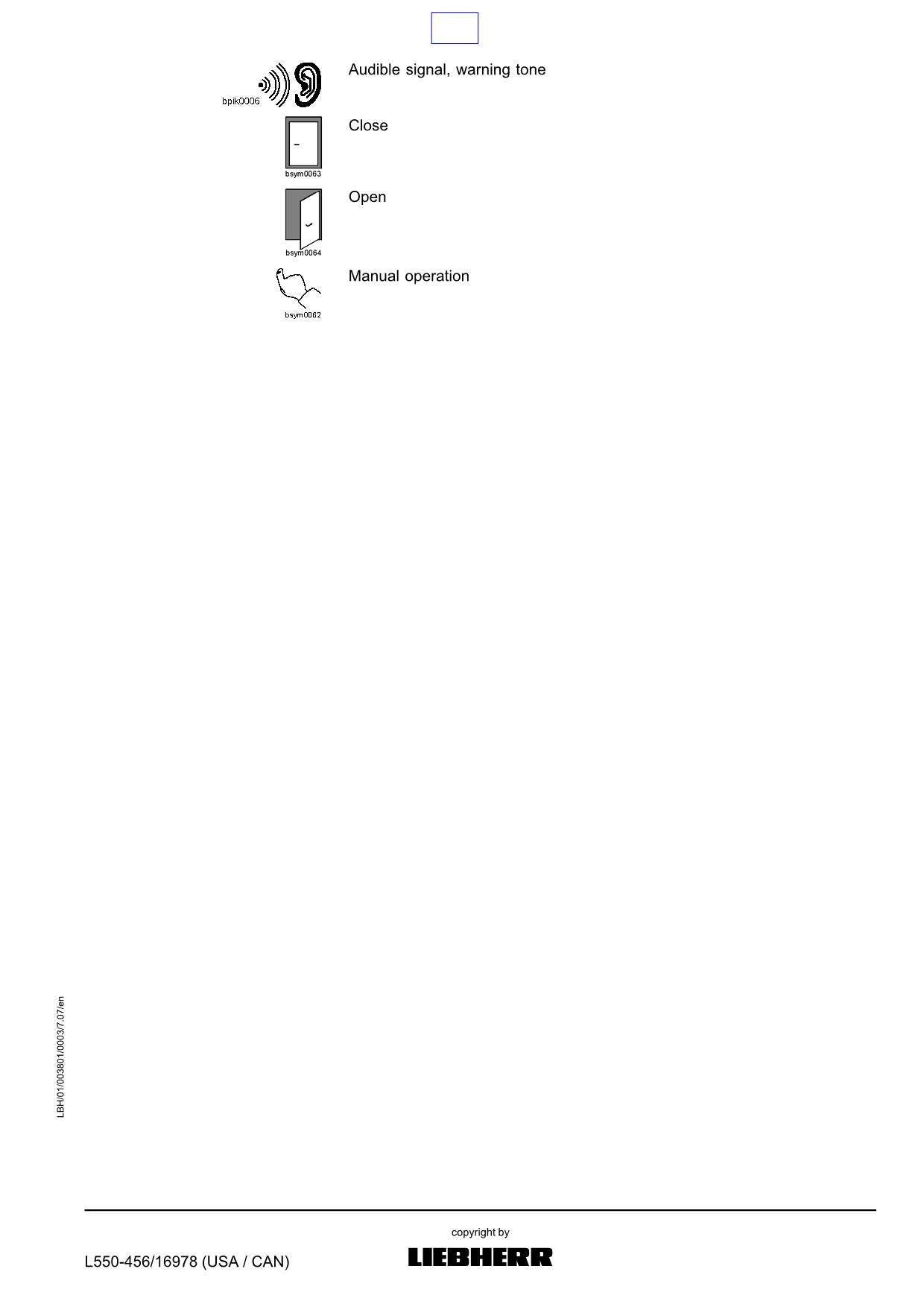 Liebherr L550 (USA CAN) 2plus2 Wheel Loader Operators manual