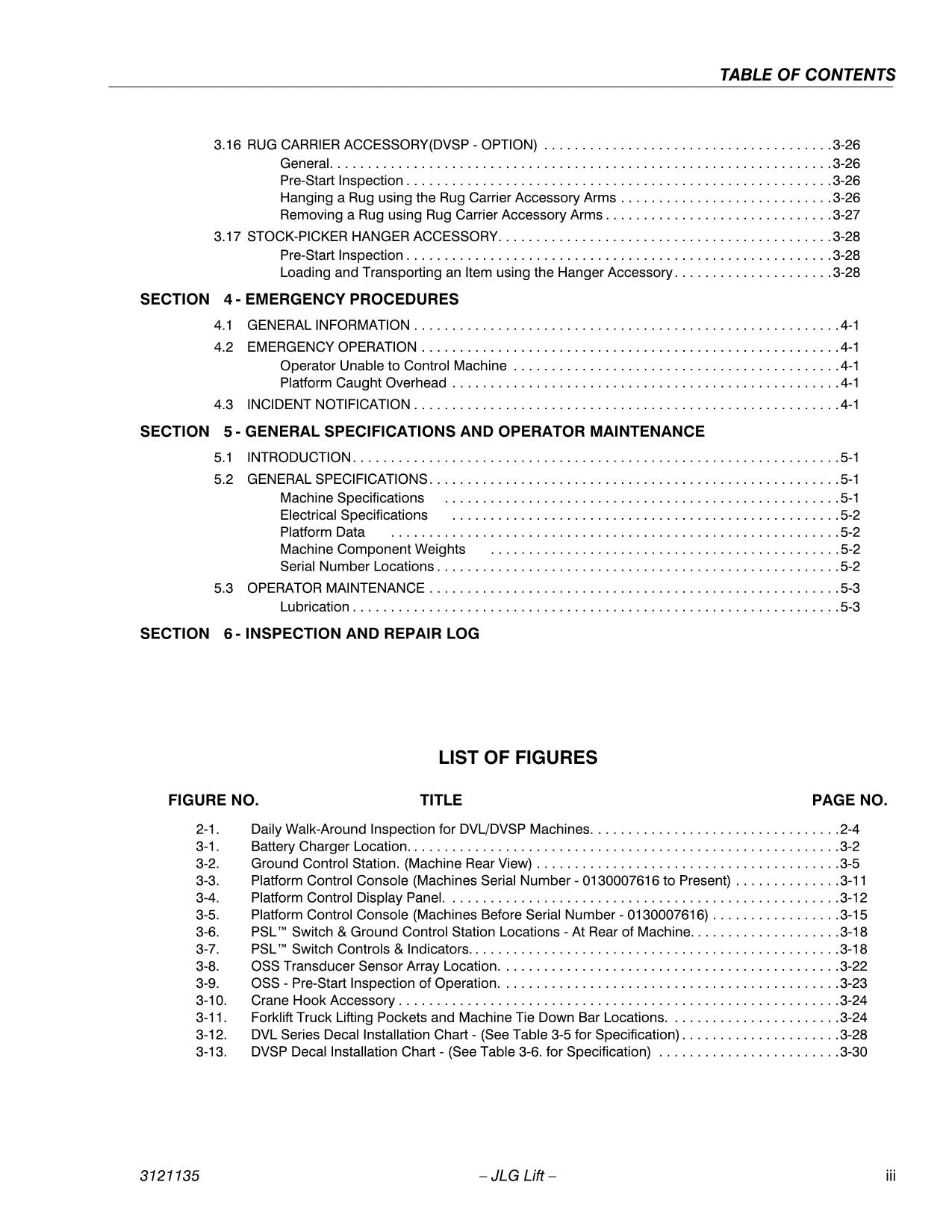 JLG 15DVL 15DVSP 20DVL 20DVSP Vertical Mast Operators Manual