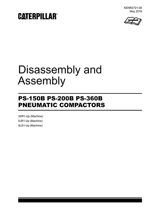 Caterpillar PS-200B PS-360B Compactor AIR-ON-THE-R Disassem Assem Service Manual