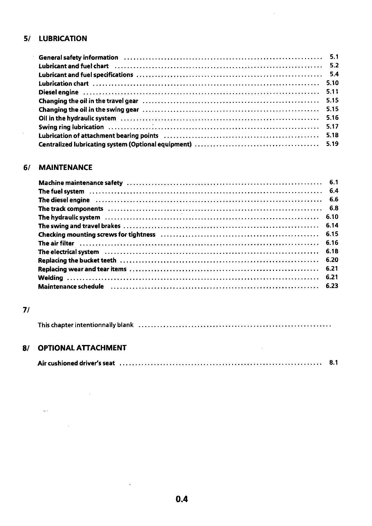 Liebherr R912 Litronic Excavator Operators manual serial 4001