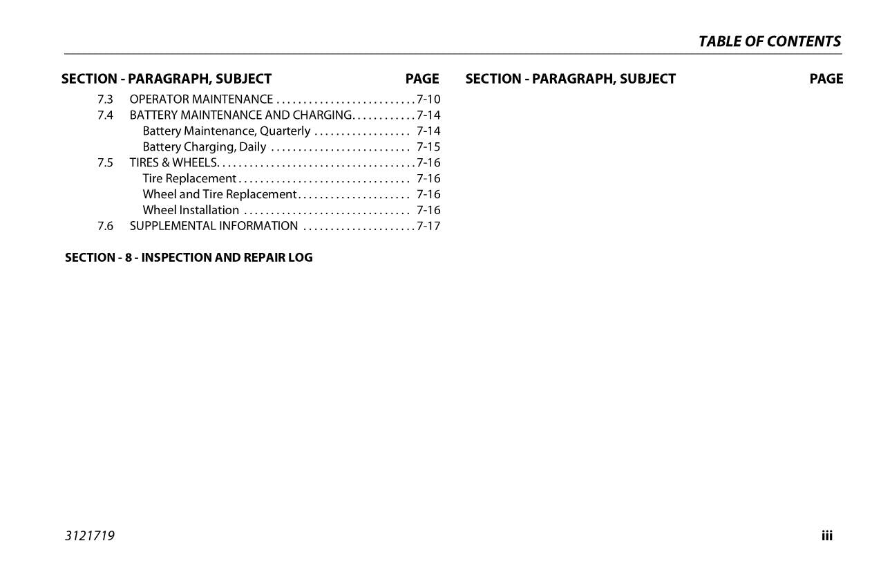 JLG E300AJ E300AJP Boom Lift Maintenance Operation Operators Manual 3121719