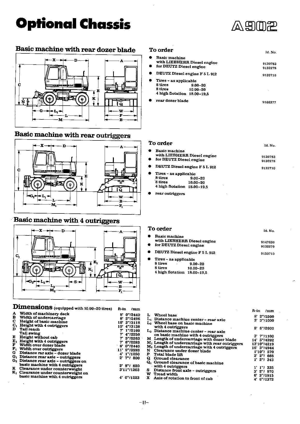 Liebherr A902 Excavator Operators manual serial 275