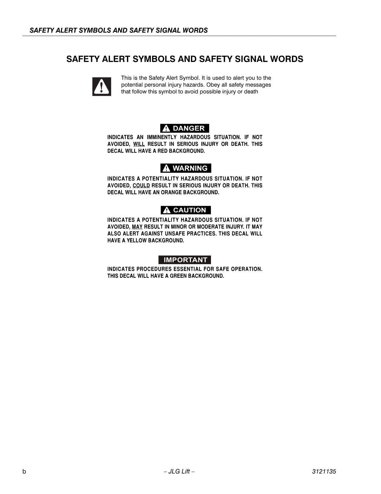 JLG 15DVL 15DVSP 20DVL 20DVSP Vertical Mast Operators Manual