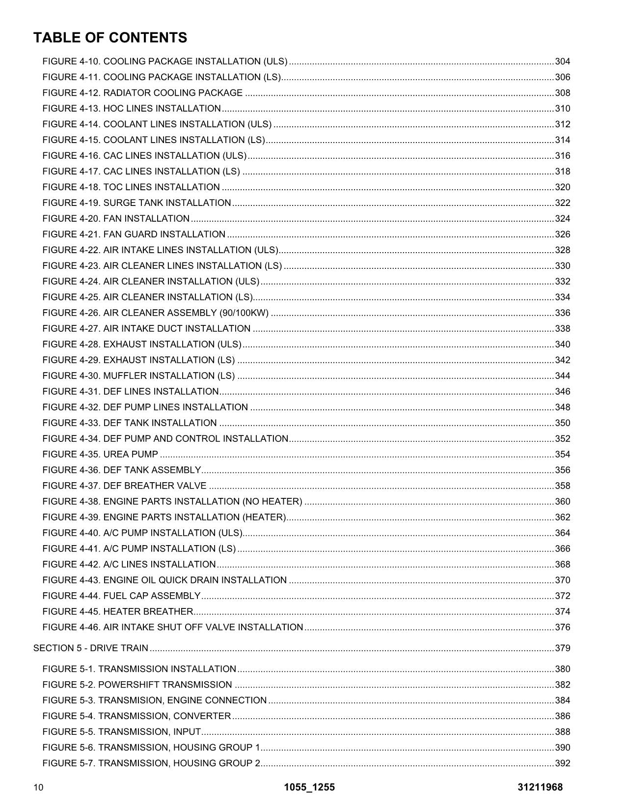 JLG 1055 1255 Telehandler  Parts Catalog Manual