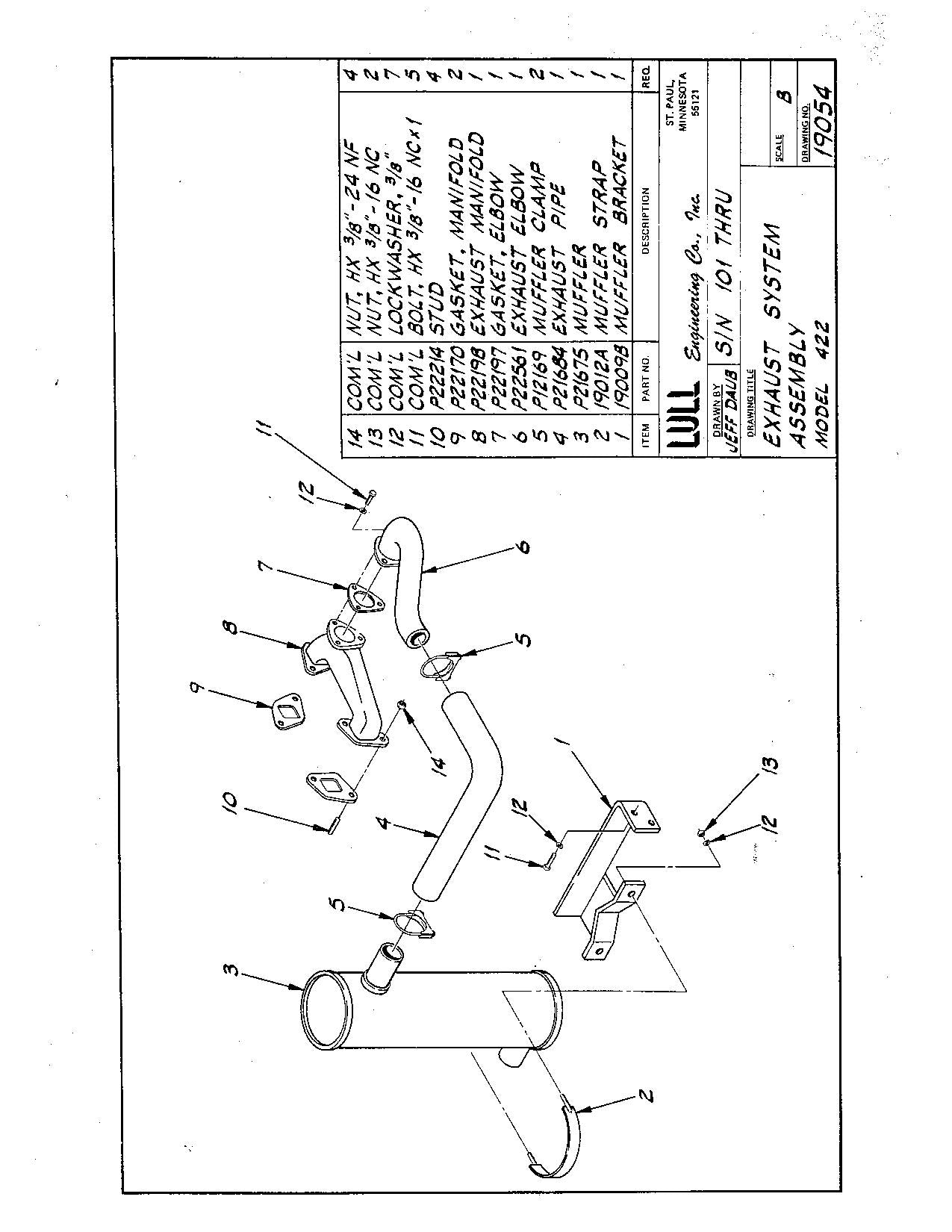 JLG 422 Telehandler Parts Catalog Manual