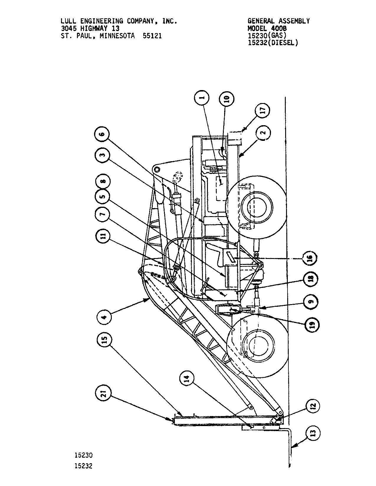 JLG LULL  400B Telehandler Parts Catalog Manual