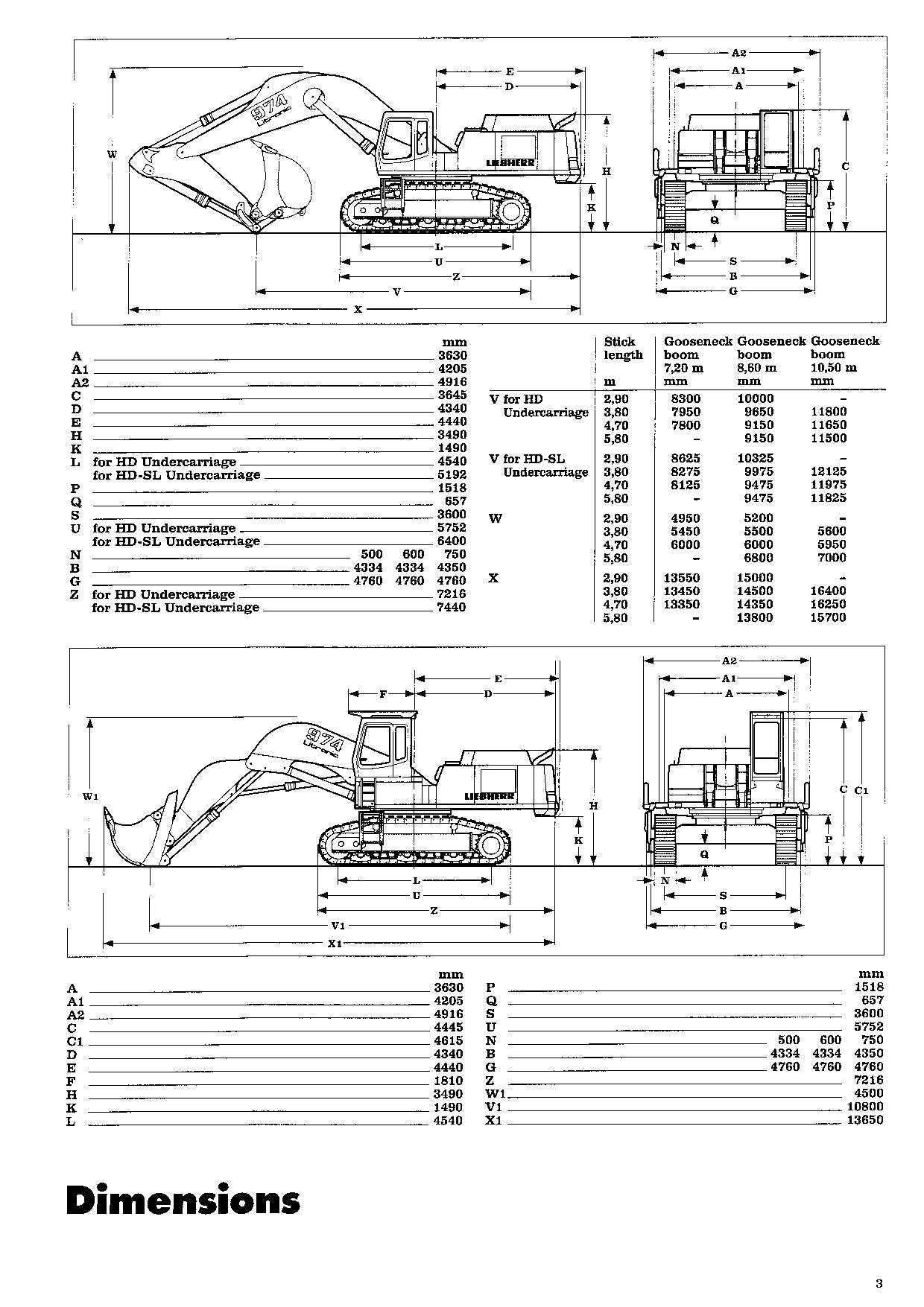 Liebherr R974 B Litronic Excavator Operators manual serial 9079