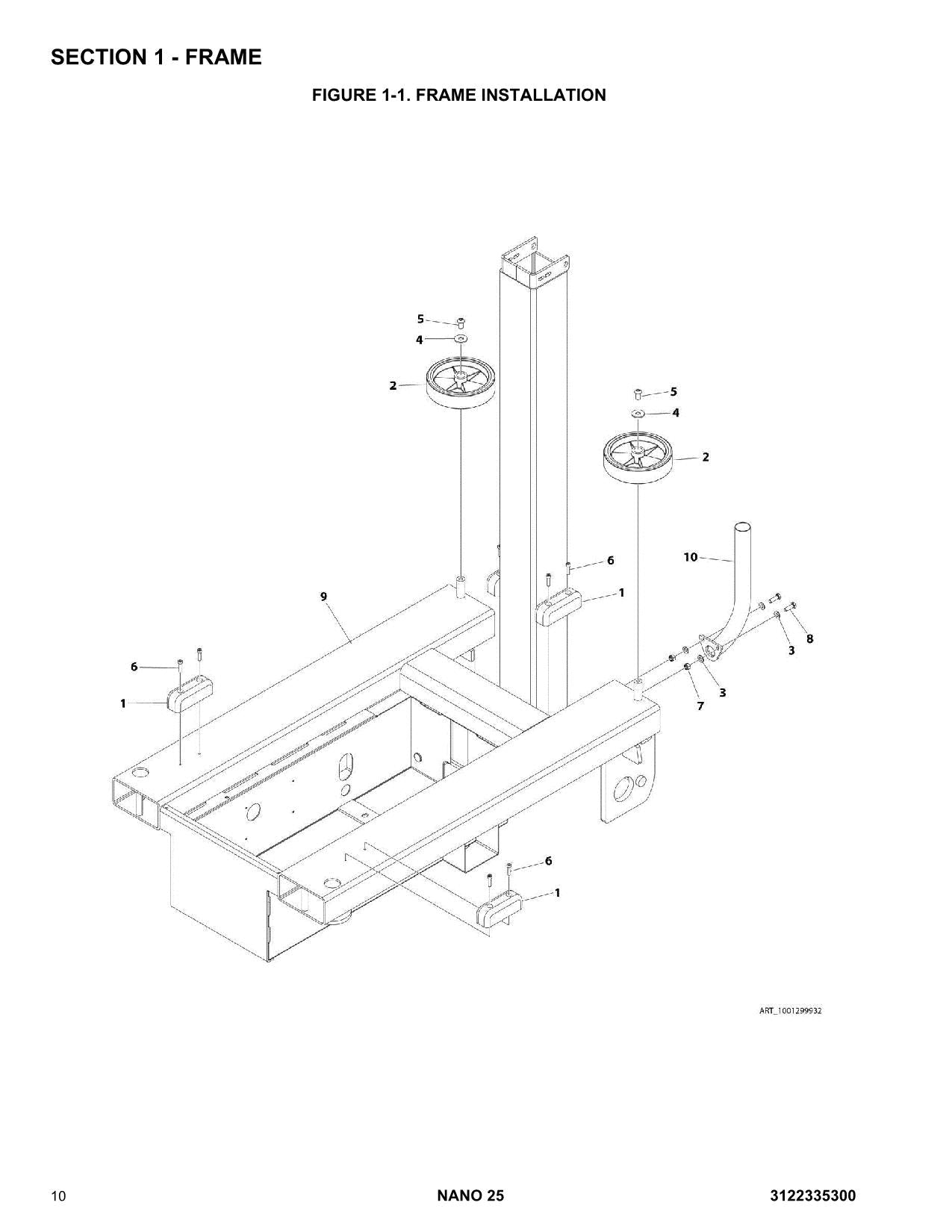 JLG POWER TOWER NANO 25 POWER TOWER Parts Catalog Manual