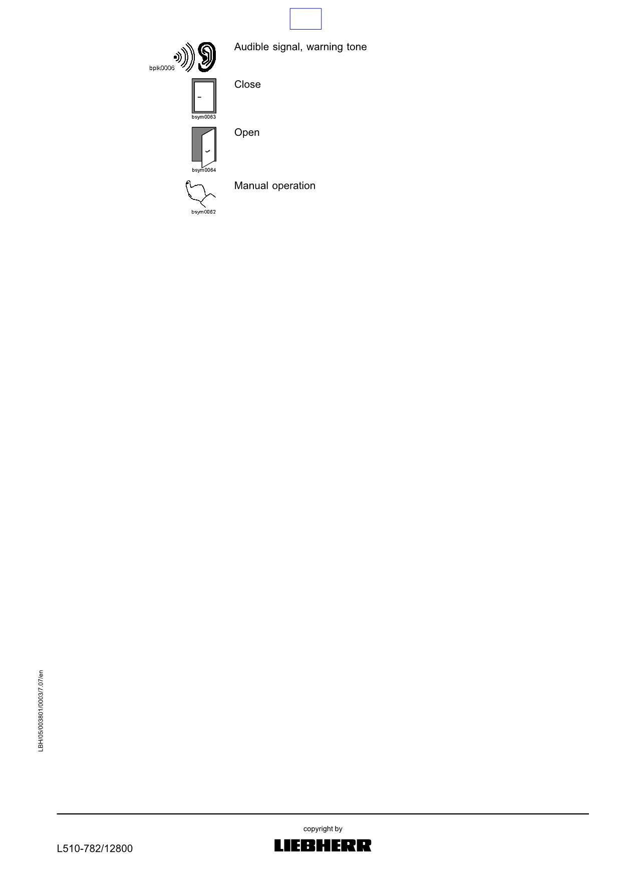 Liebherr L510 Wheel Loader Operators manual