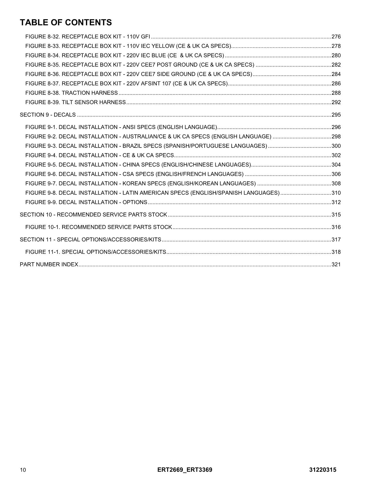 JLG ERT2669 ERT3369 Scissor Lift Parts Catalog Manual