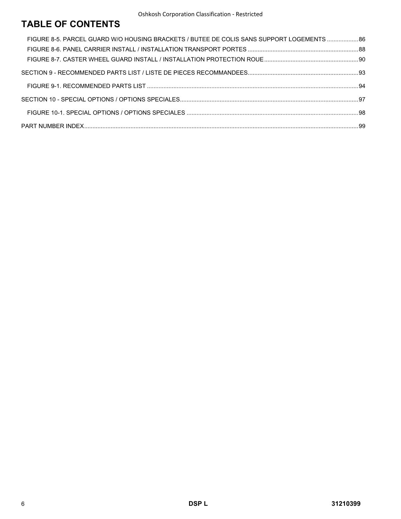 JLG DSP L Vertical Mast Parts Catalog Manual Multi language