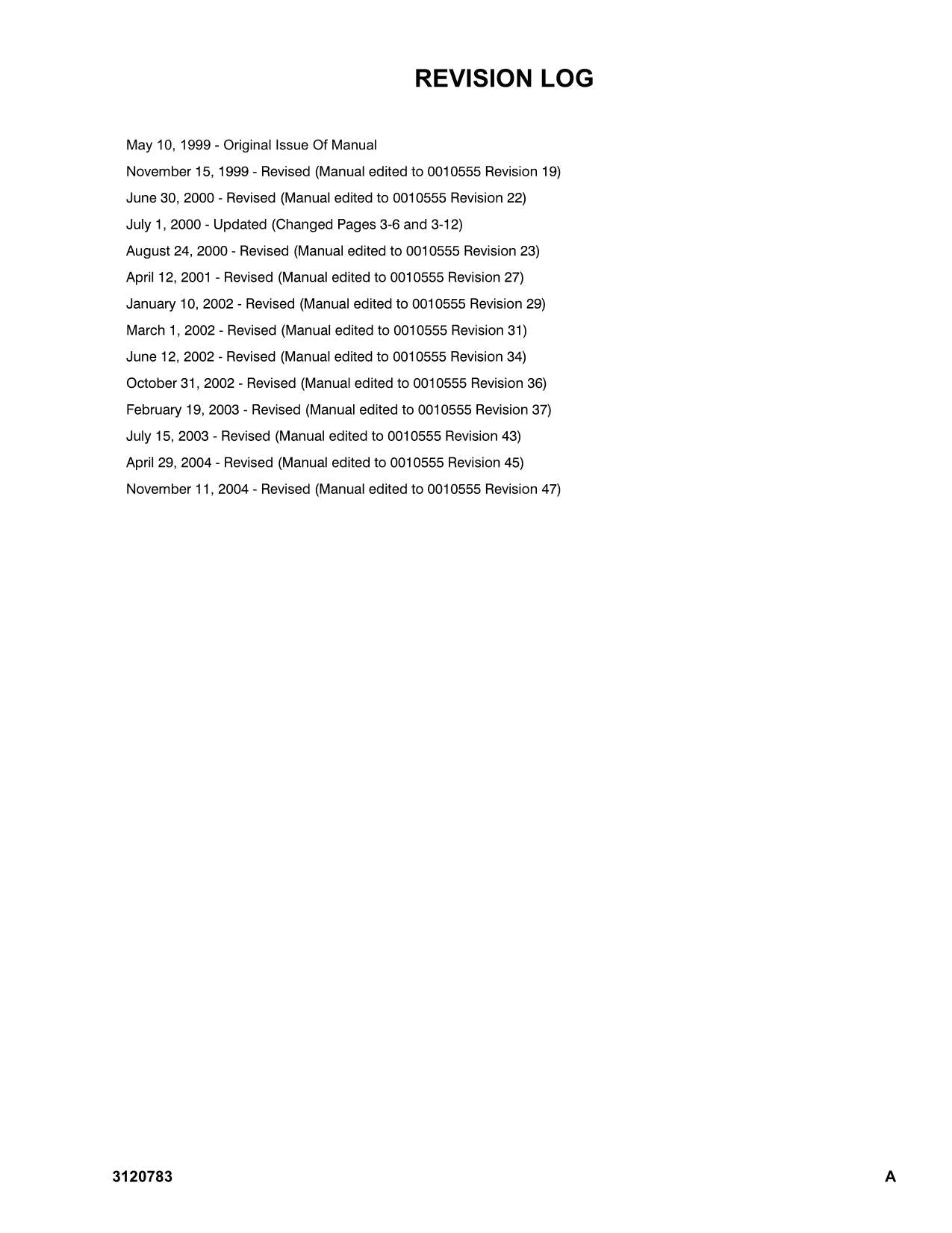 JLG 20EL 25EL 30EL 36EL 41EL Vertical Mast Parts Catalog Manual