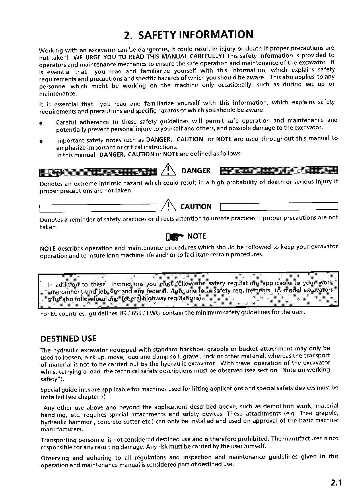 Liebherr A900 ZW Litronic  Excavator Operators manual