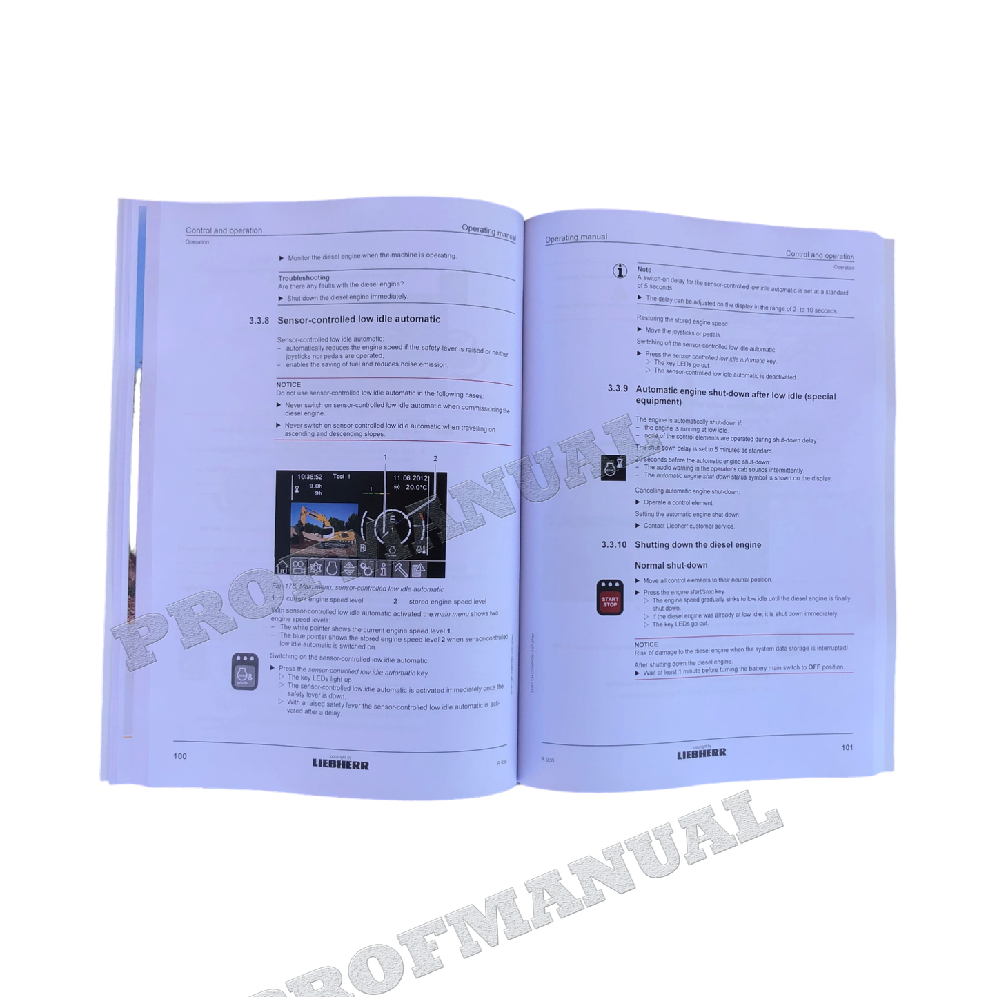 Liebherr R936 Excavator Operators manual