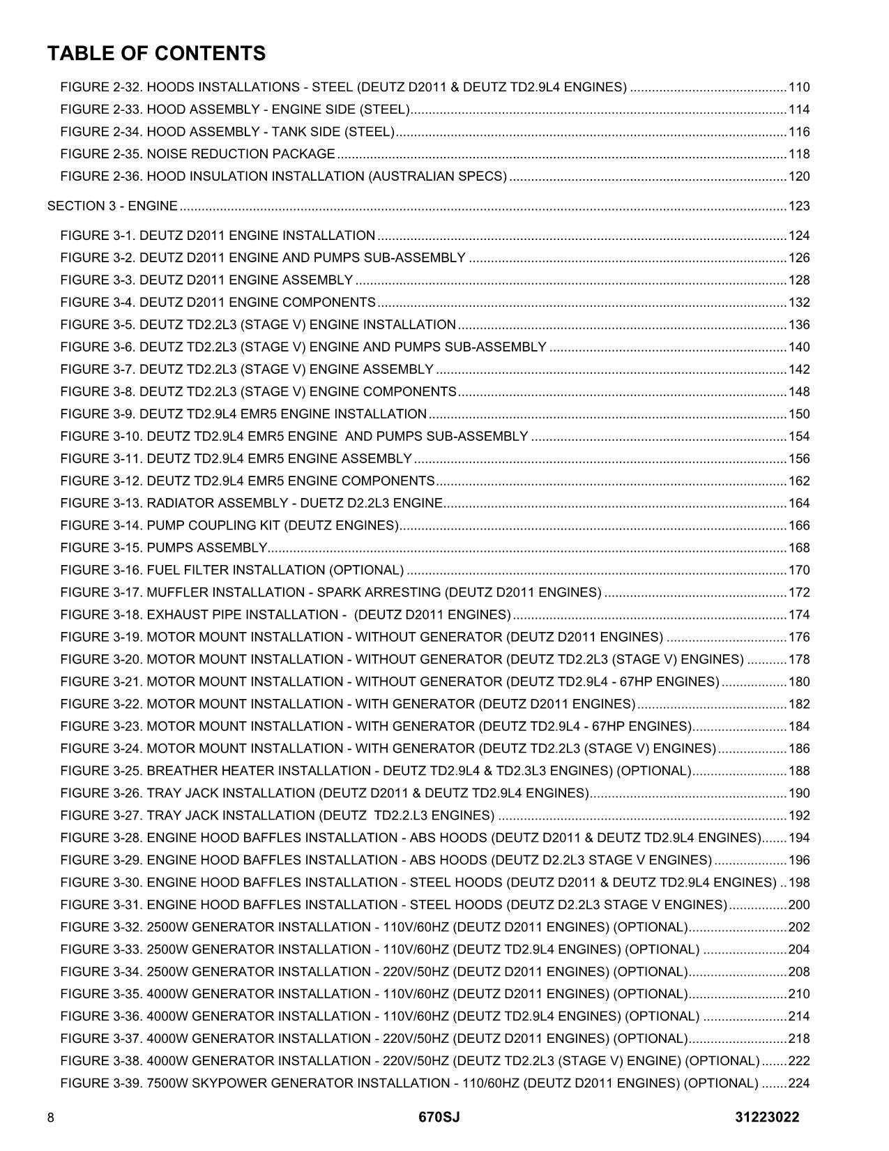 JLG 670SJ SL Boom Lift Parts Catalog Manual 31223022