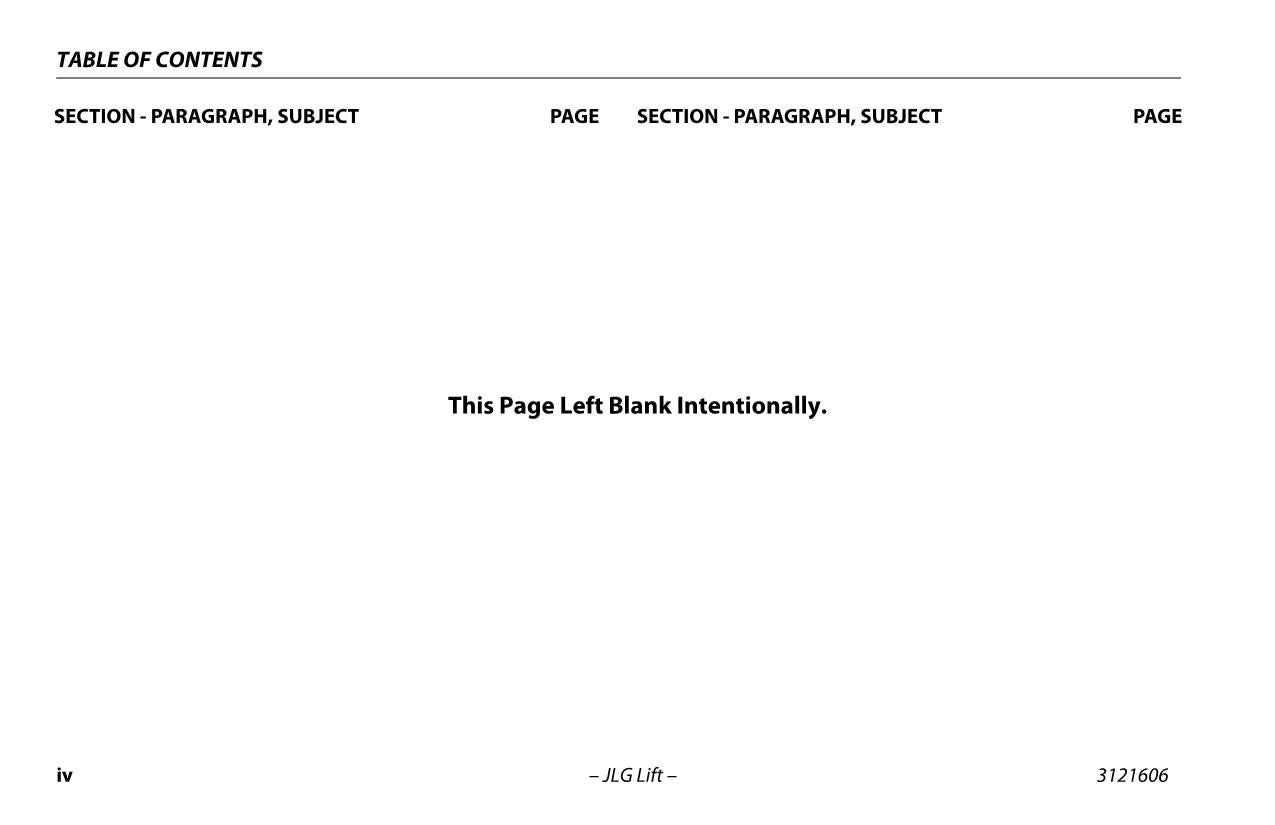 JLG 600SC 660SJC Boom Lift Maintenance Operation Operators Manual 3121606